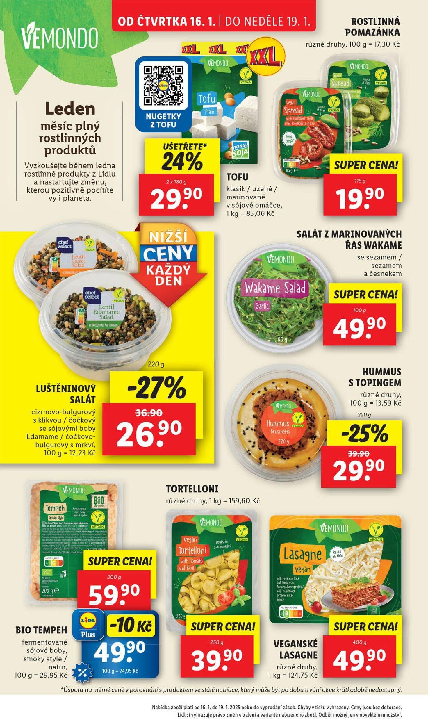 Lidl leták od 14.01.2025 - Nový akční leták | Strana: 26 | Produkty: Nugetky, Salát, Boby, Pomazánka