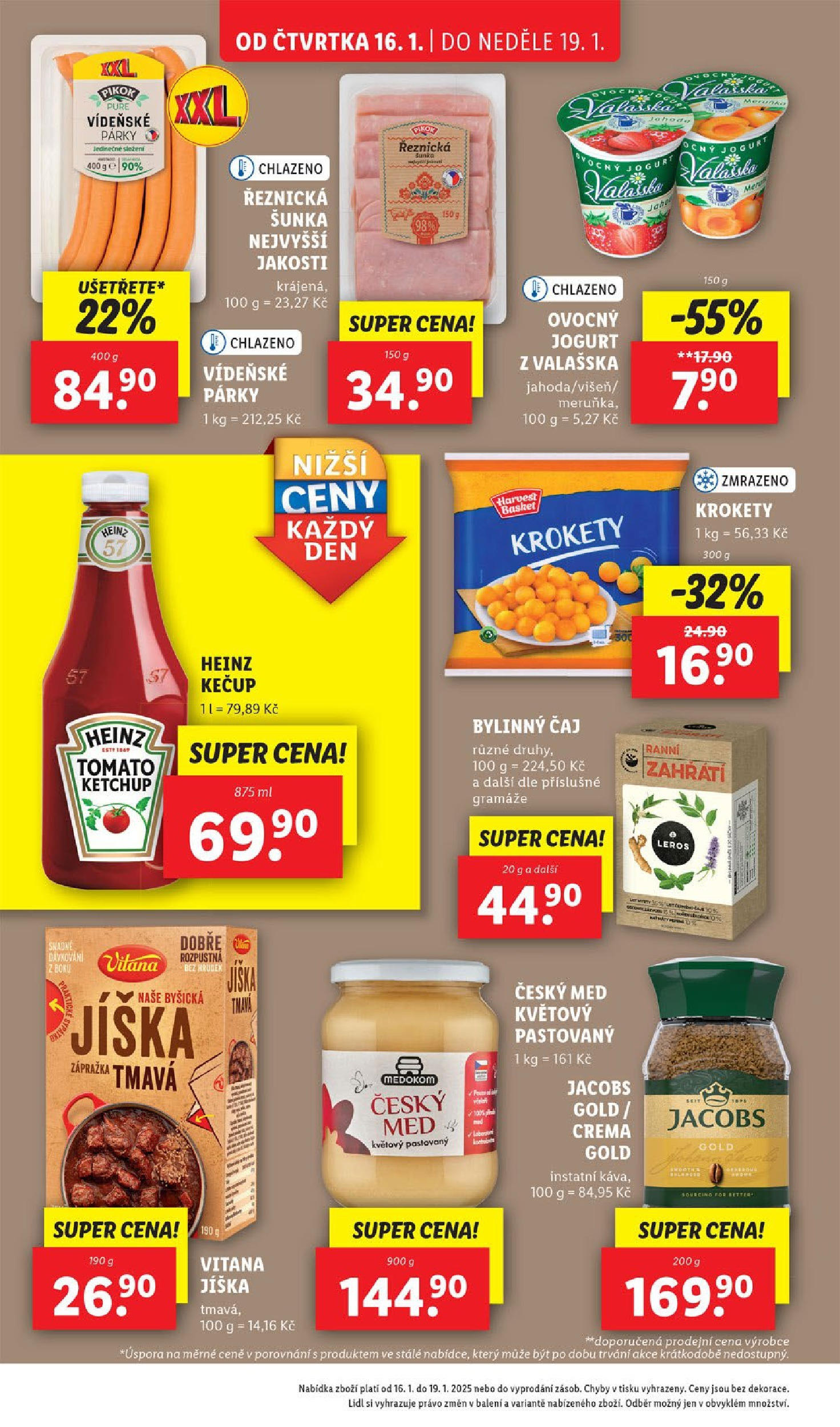 Lidl leták od 14.01.2025 - Nový akční leták | Strana: 30 | Produkty: Med, Jacobs, Crema, Pikok