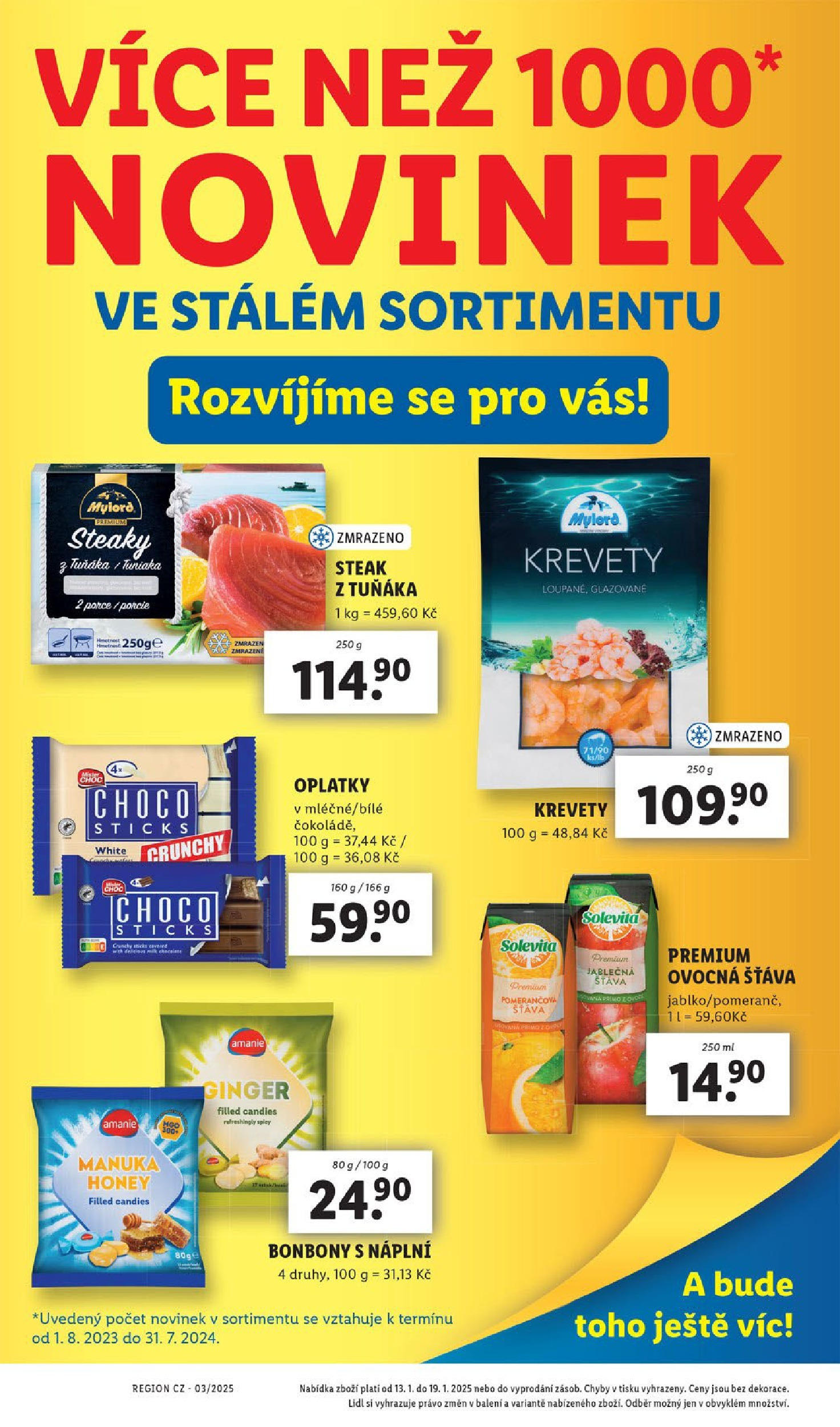 Lidl leták od 14.01.2025 - Nový akční leták | Strana: 51 | Produkty: Steak, Solevita, Oplatky, Milk chocolate