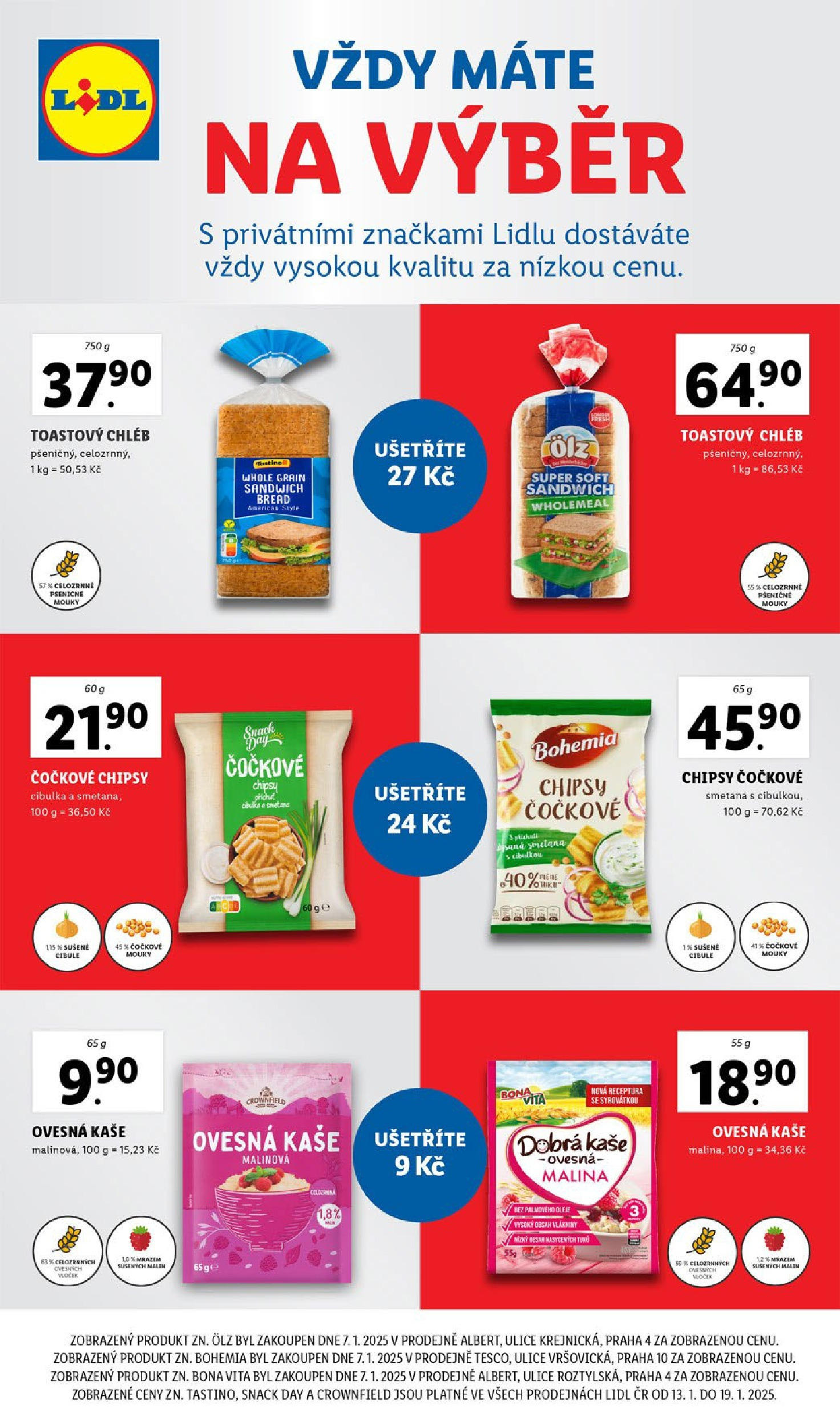 Lidl leták od 14.01.2025 - Nový akční leták | Strana: 54 | Produkty: Oleje, Smetana, Kaše, Cibule