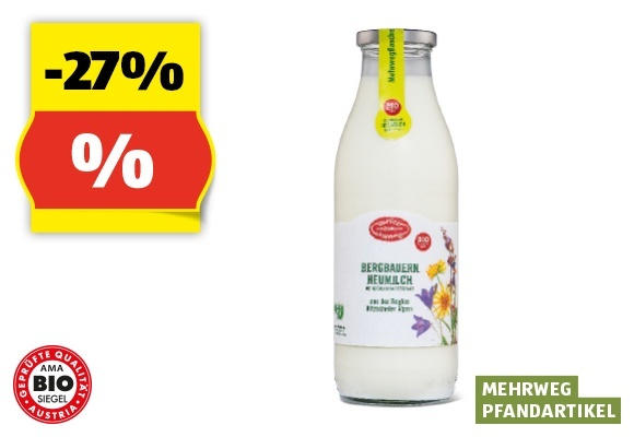 ZURÜCK ZUM URSPRUNG BIO-Heumilch in der Glasflasche*