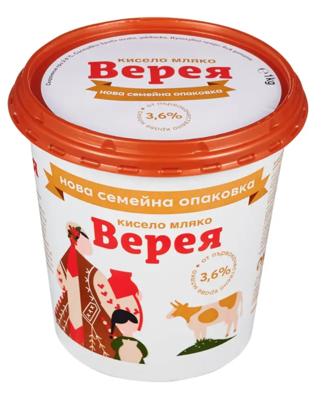 ВЕРЕЯ Кисело мляко 3,6% масленост