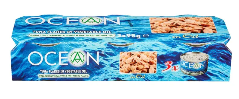 Ocean Риба тон парченца филе различни видове