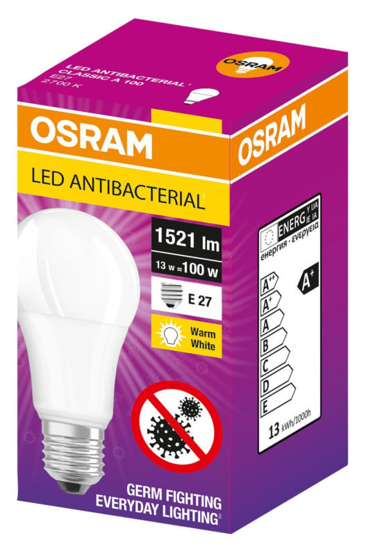 Osram LED антибактериална крушка E27