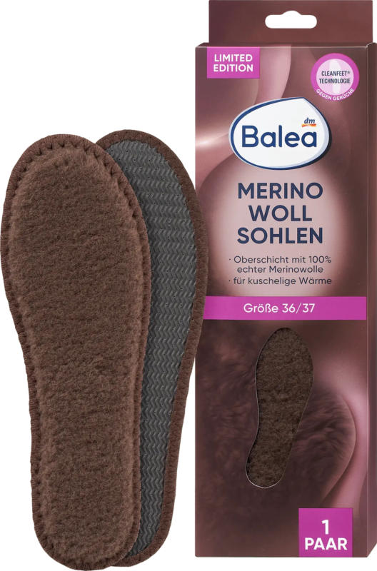 Balea Einlegesohlen Merino Gr. 36/37 (1 Paar)