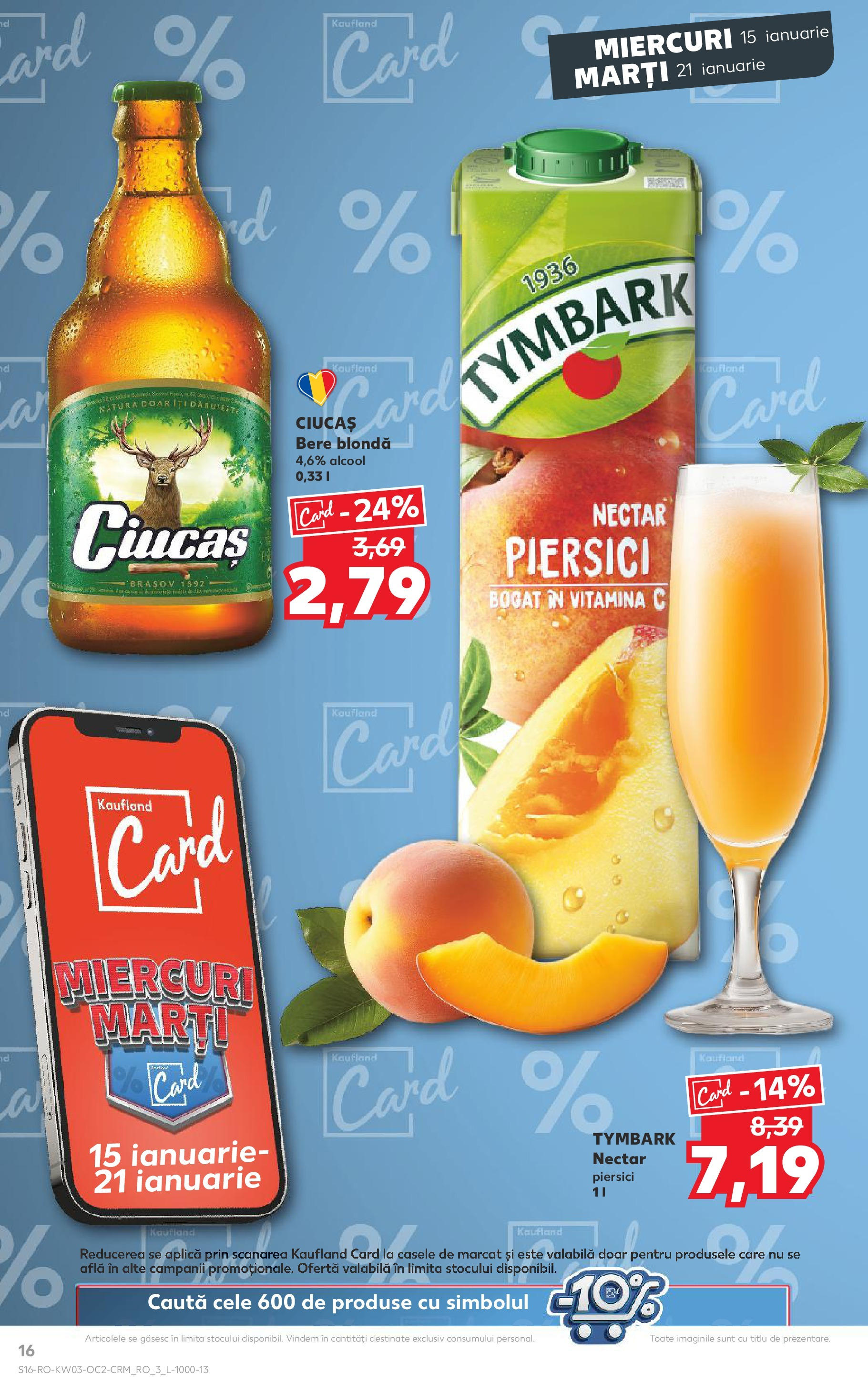 Catalog Kaufland - Bucureşti 15.01.2025 - Revista si Oferta | Pagină: 16 | Produse: Bere