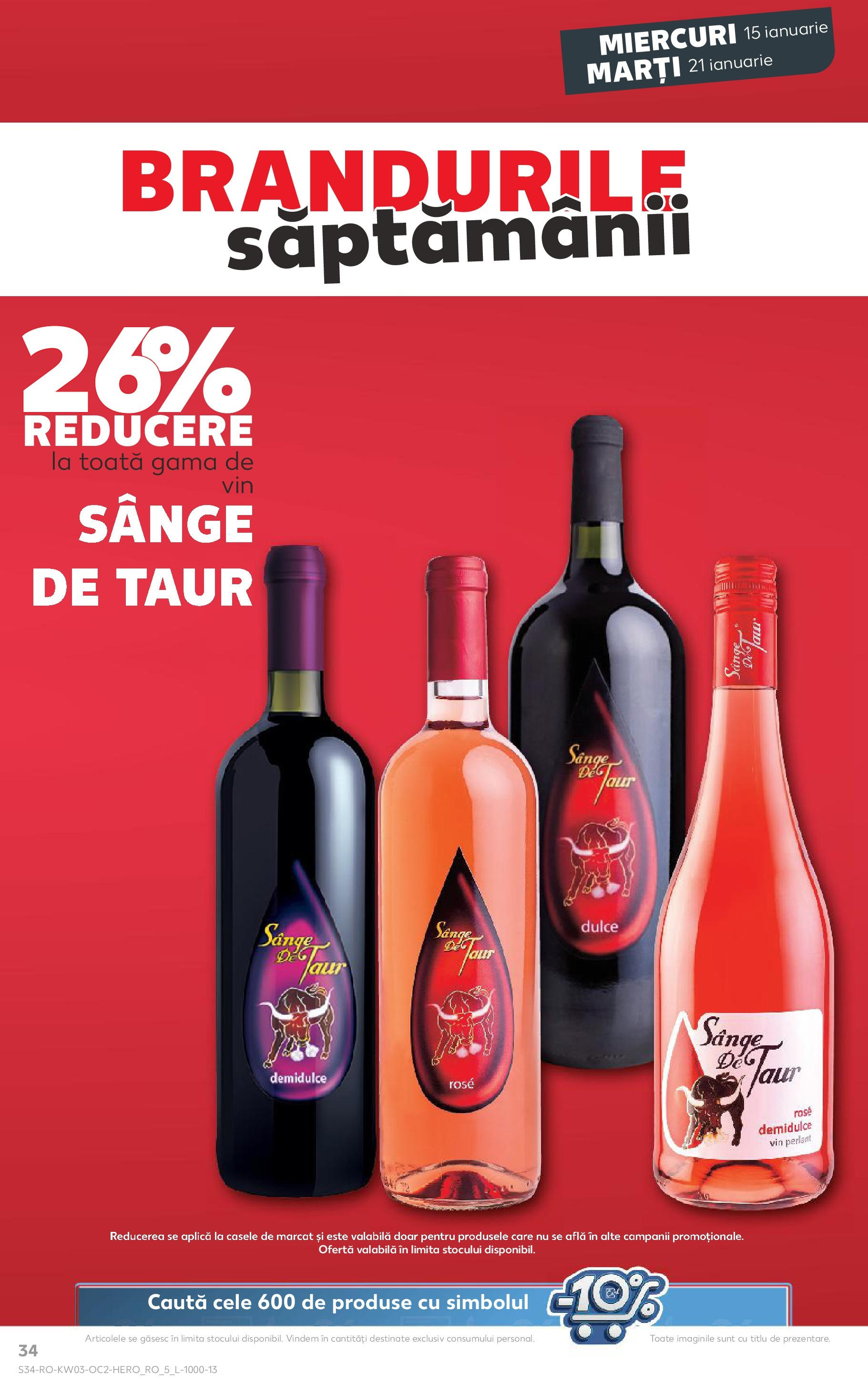 Catalog Kaufland - Bucureşti 15.01.2025 - Revista si Oferta | Pagină: 34 | Produse: Vin