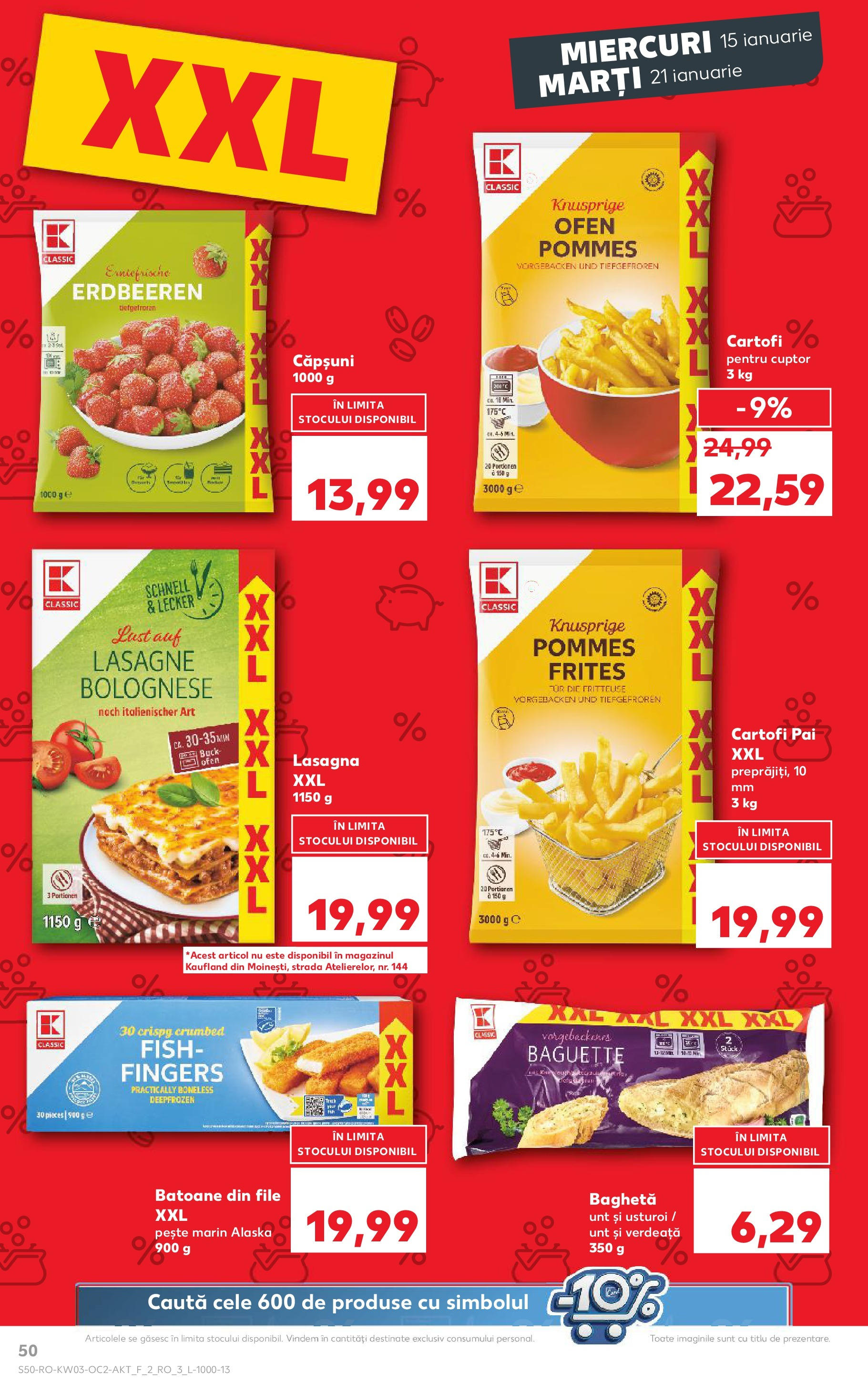 Catalog Kaufland - Bucureşti 15.01.2025 - Revista si Oferta | Pagină: 50 | Produse: Cuptor, Unt, Căpșuni, Cartofi