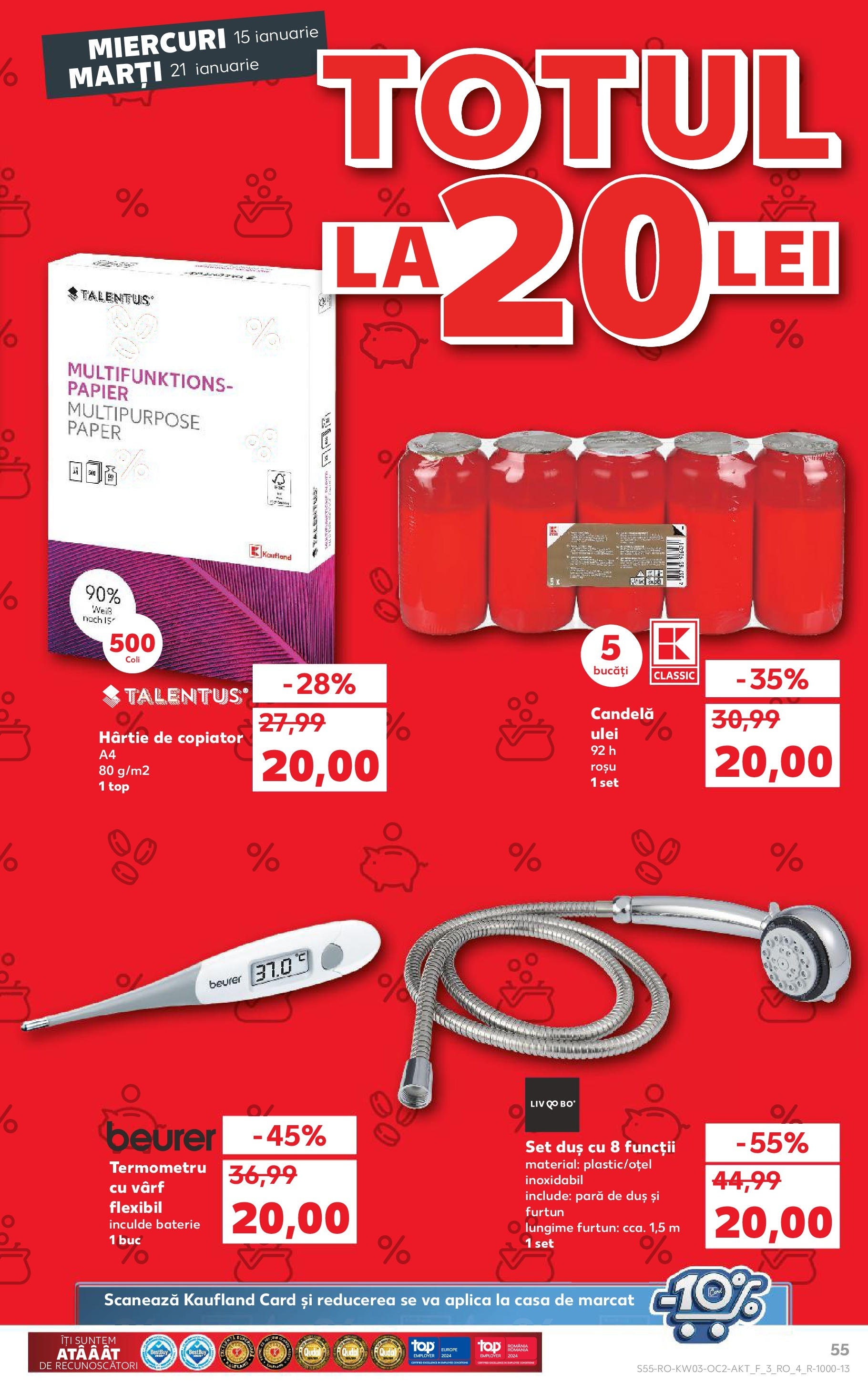 Catalog Kaufland - Bucureşti 15.01.2025 - Revista si Oferta | Pagină: 55 | Produse: Pară, Top, Baterie, Ulei