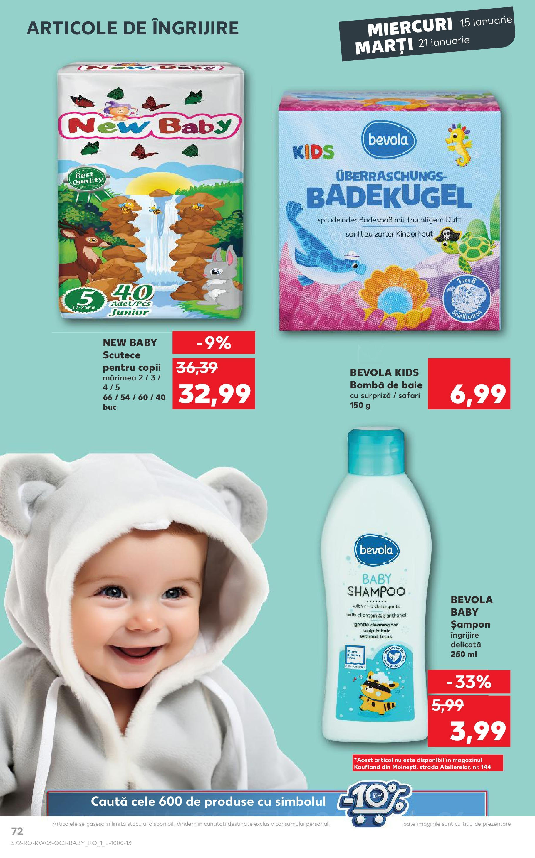 Catalog Kaufland - Bucureşti 15.01.2025 - Revista si Oferta | Pagină: 72 | Produse: Șampon, Scutece