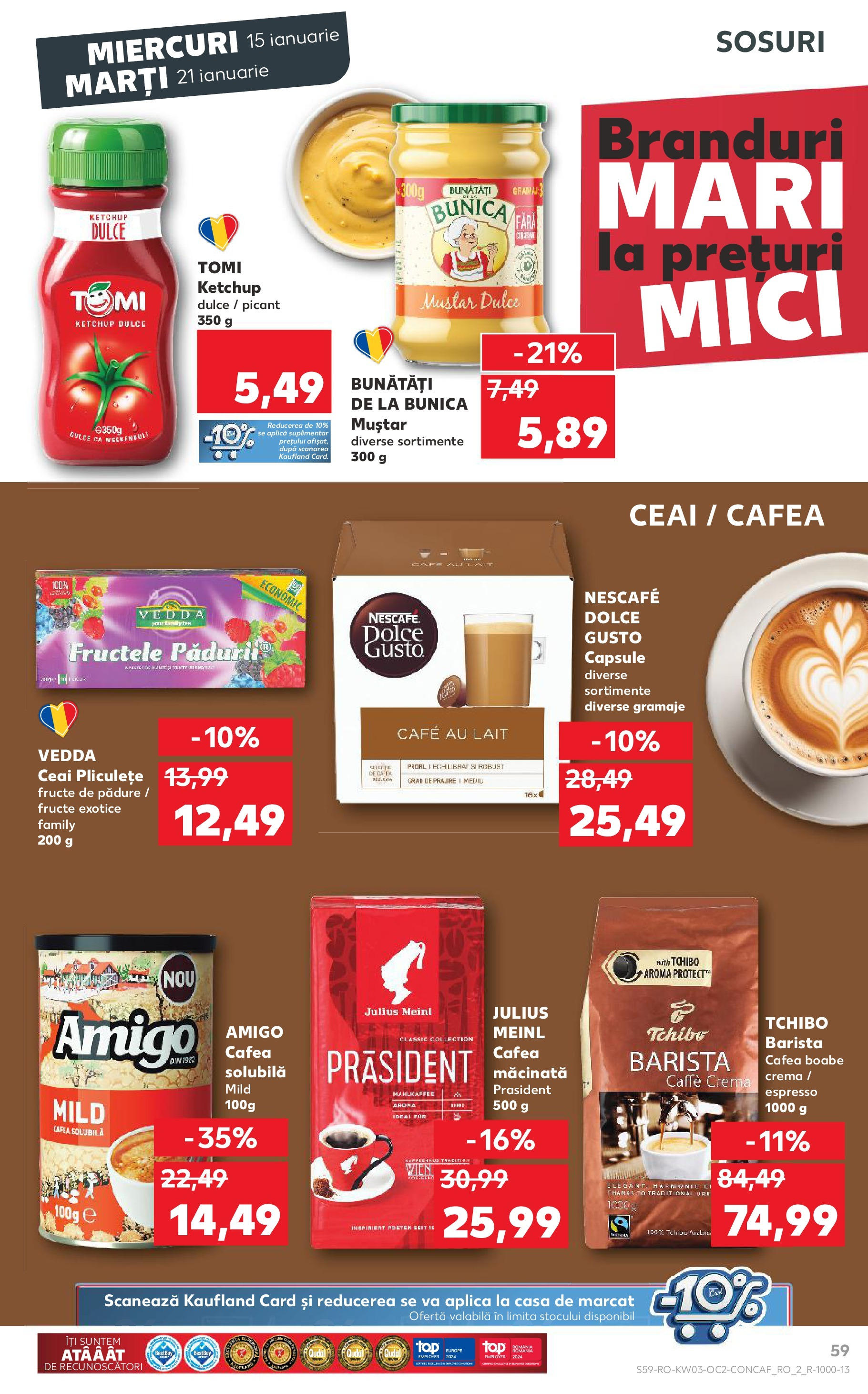 Catalog Kaufland - Bucureşti 15.01.2025 - Revista si Oferta | Pagină: 59 | Produse: Top, Cremă, Ketchup, Fructe