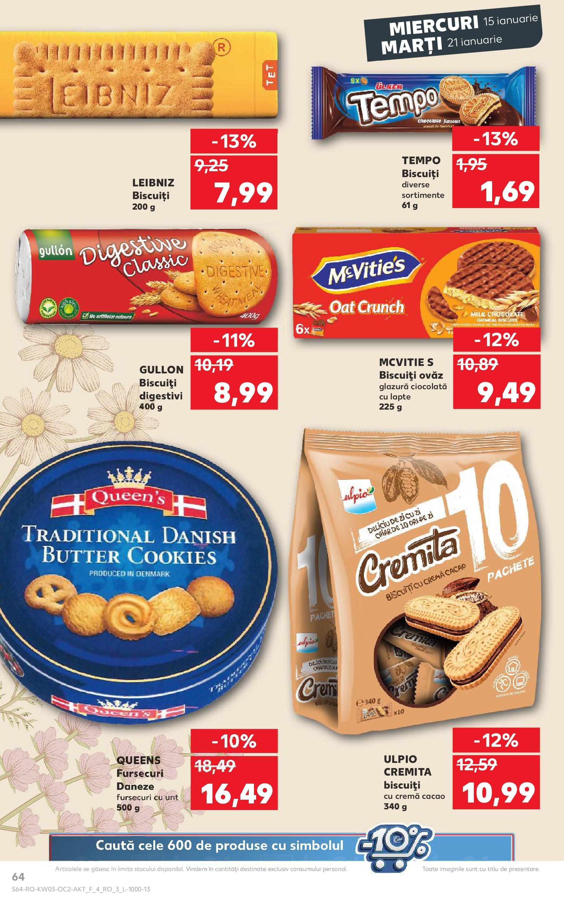 Catalog Kaufland - Bucureşti 15.01.2025 - Revista si Oferta | Pagină: 64 | Produse: Lapte, Unt, Cremă, Biscuiți