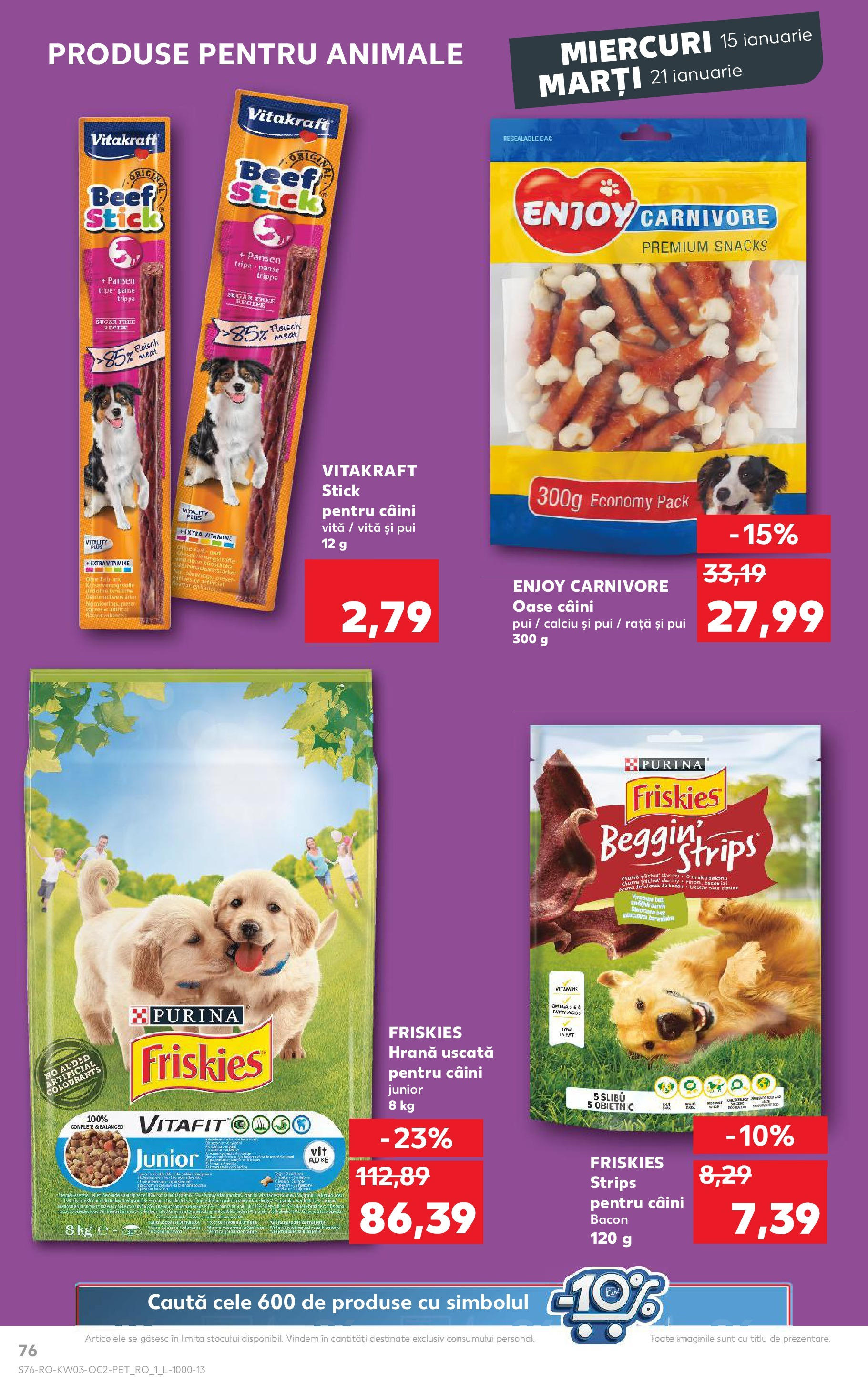 Catalog Kaufland - Bucureşti 15.01.2025 - Revista si Oferta | Pagină: 76 | Produse: Rață, Bacon