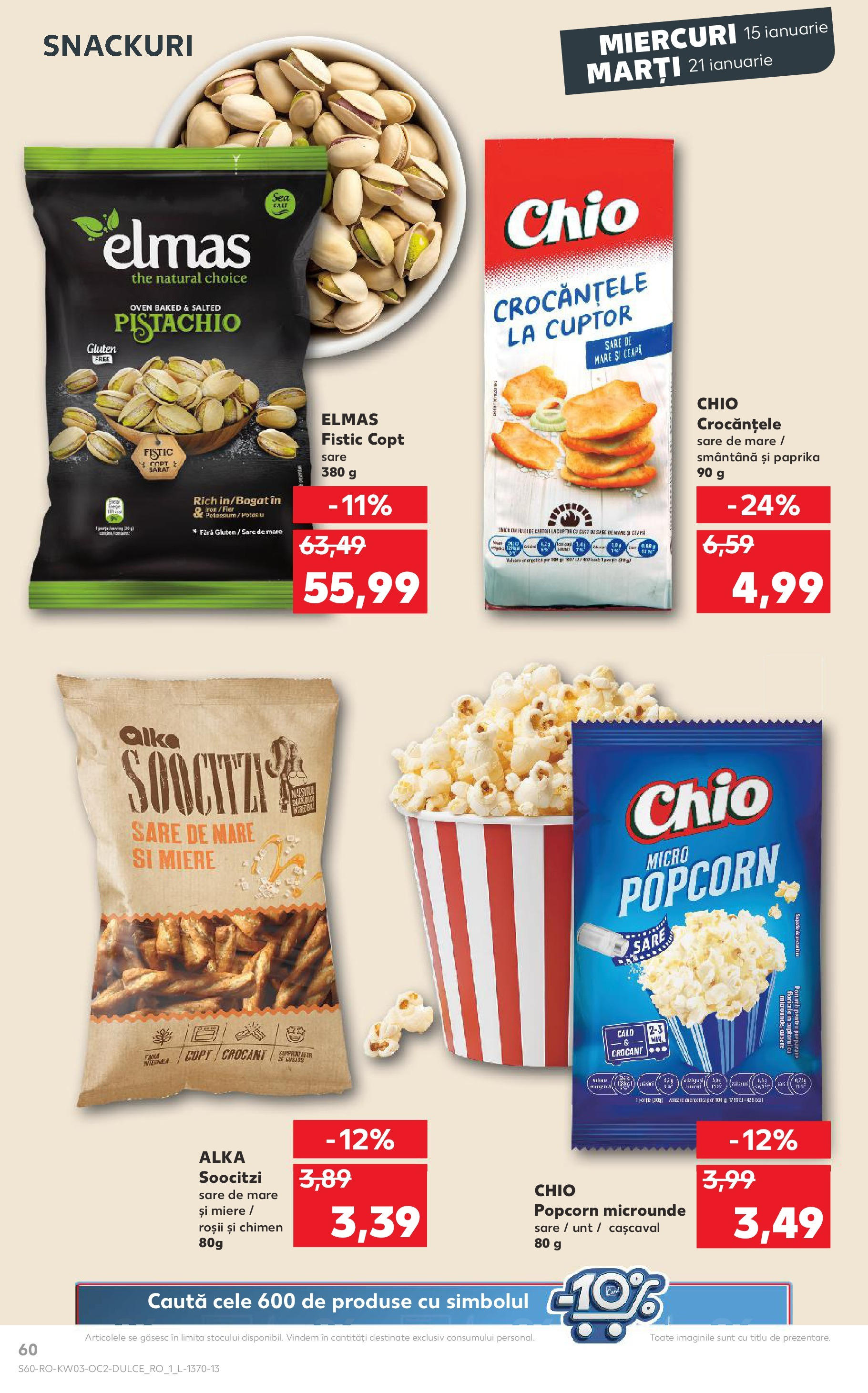 Catalog Kaufland - Odorheiu Secuiesc 15.01.2025 - Revista si Oferta | Pagină: 60 | Produse: Roșii, Fistic, Smântână, Ceapă