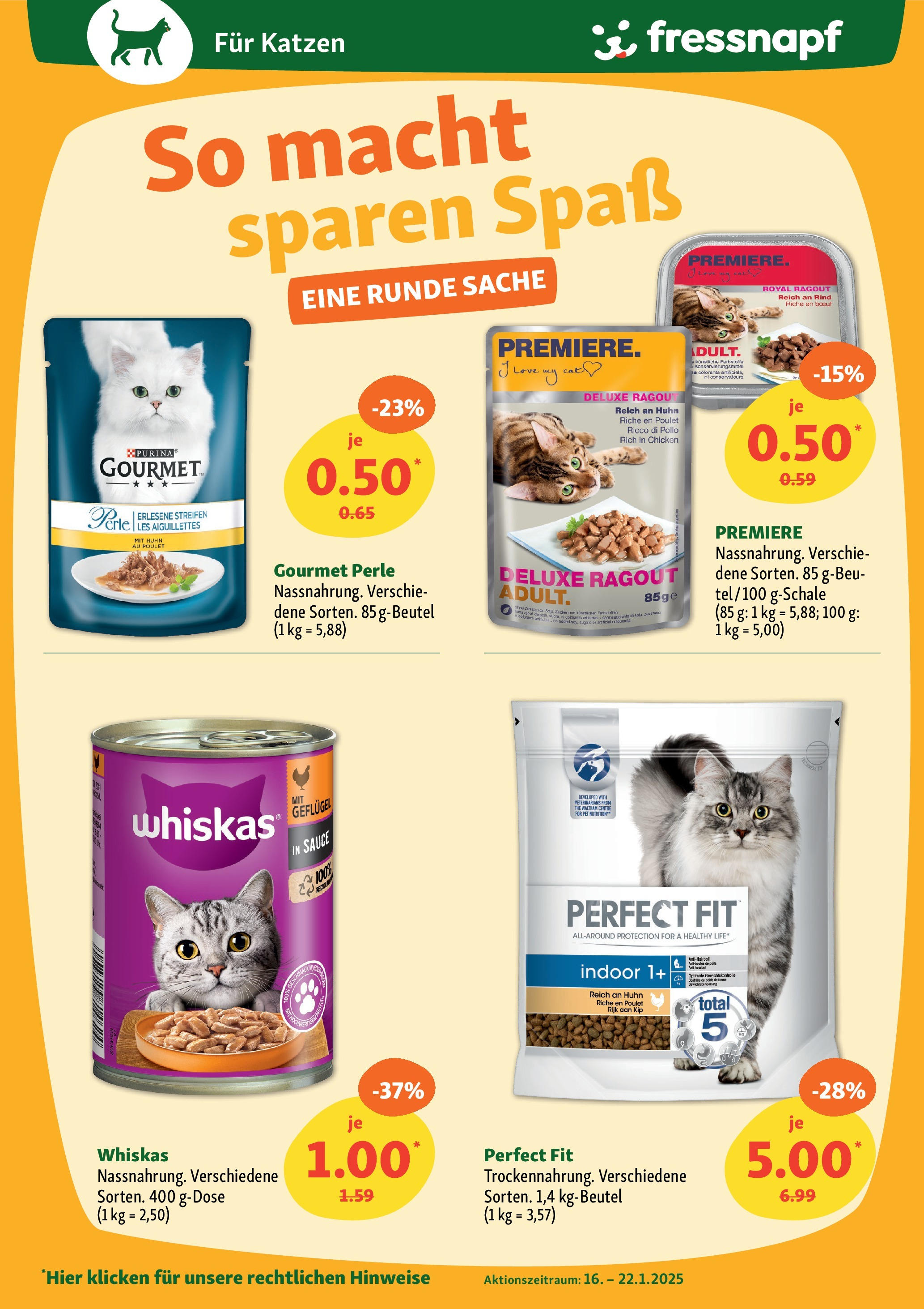 Fressnapf Prospekt (ab 16.01.2025) zum Blättern | Seite: 6 | Produkte: Whiskas