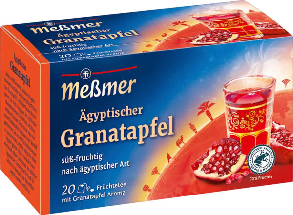 Meßmer Früchtetee Ägyptischer Granatapfel (20 Beutel)