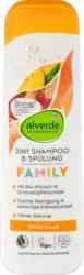 alverde NATURKOSMETIK Shampoo & Sp&uuml;lung 2in1 Family
