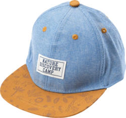 PUSBLU Basecap mit Tier-Motiven, blau & braun, Gr. 50/51