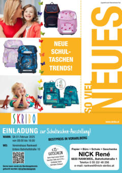 OFFERS - Skribo: Schulneuheiten gültig ab 13.01.2025 | Seite: 13 | Produkte: Wasser, Rucksack