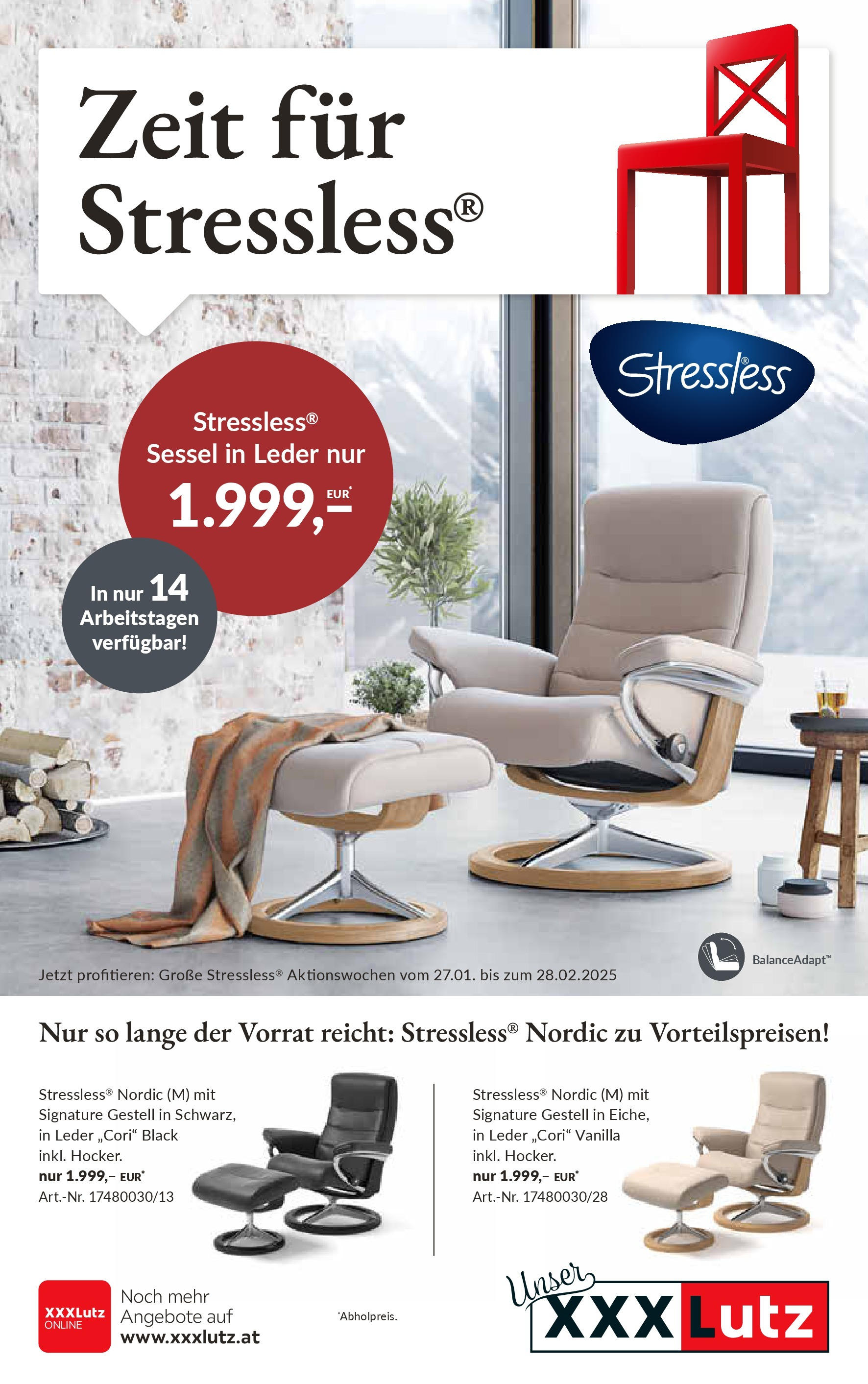  XXXLutz PM Stressless Ekornes ab (26.01.2025 - 08.02.2025) - Seite 1