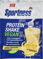 Sportness Proteinpulver, Protein Shake Vegan Lemon Cheesecake Geschmack