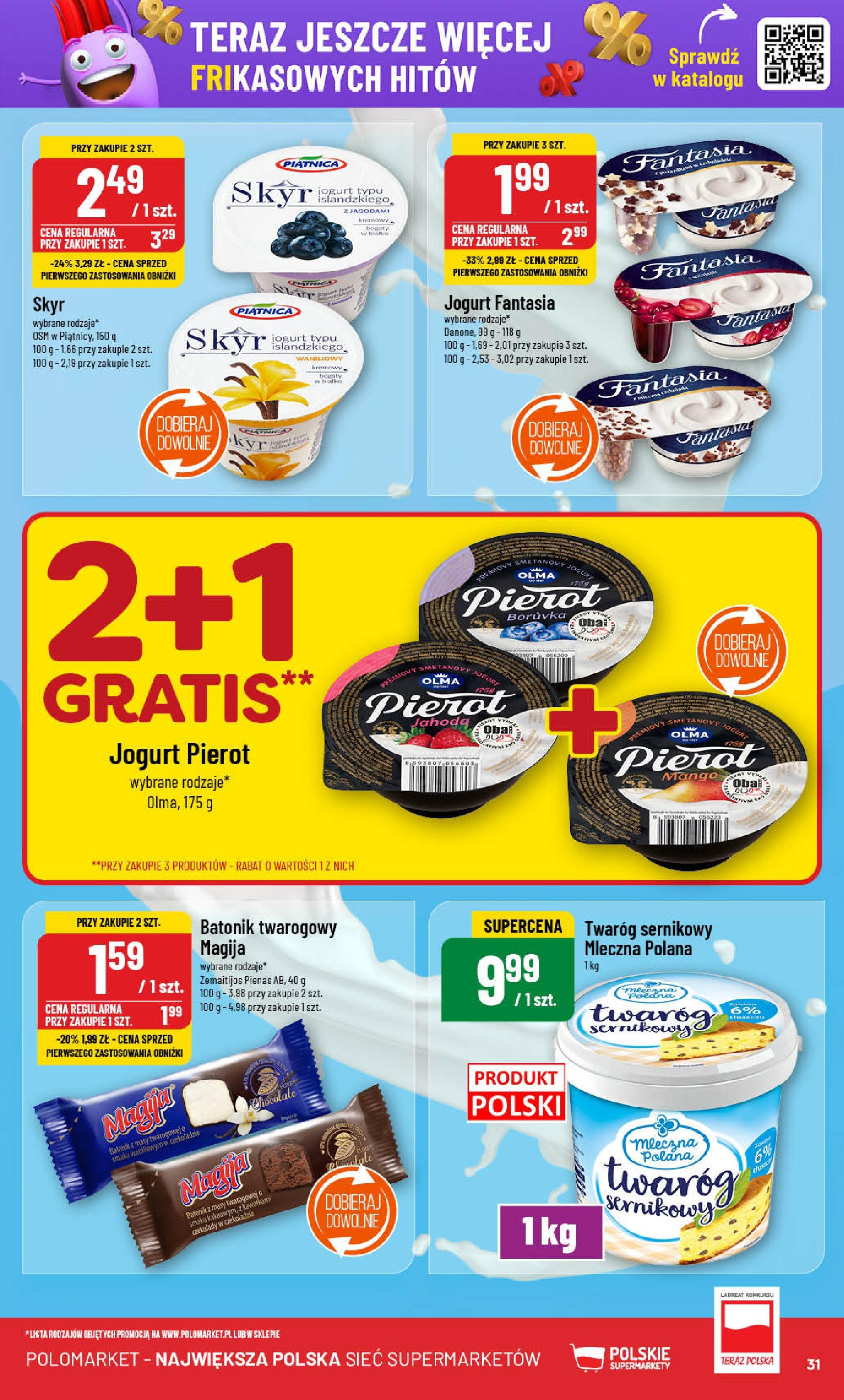 POLOmarket gazetka od jutra (15.01.2025) - Nowa PDF | Strona: 31 | Produkty: Mango, Czekolady, Twaróg, Skyr