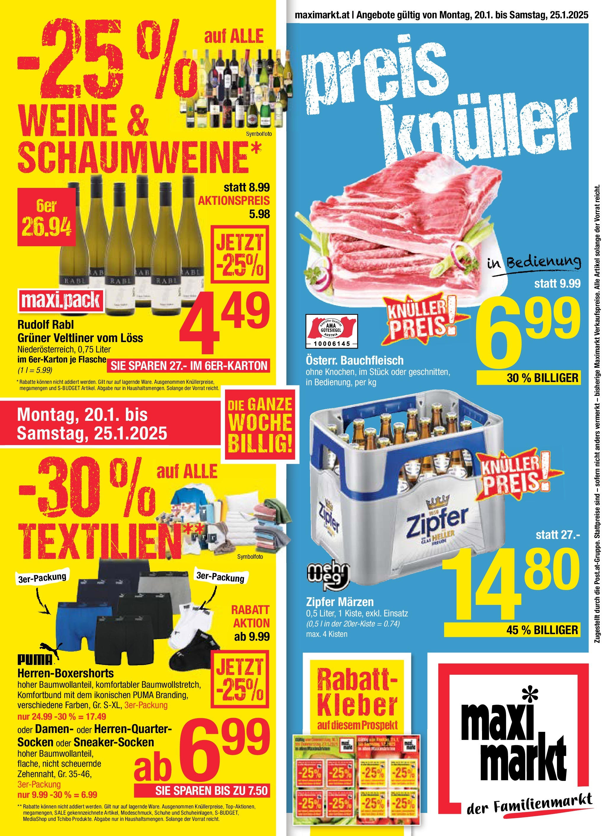  Maximarkt Maximarkt: Flugblatt ab (19.01.2025 - 25.01.2025) - Seite 1