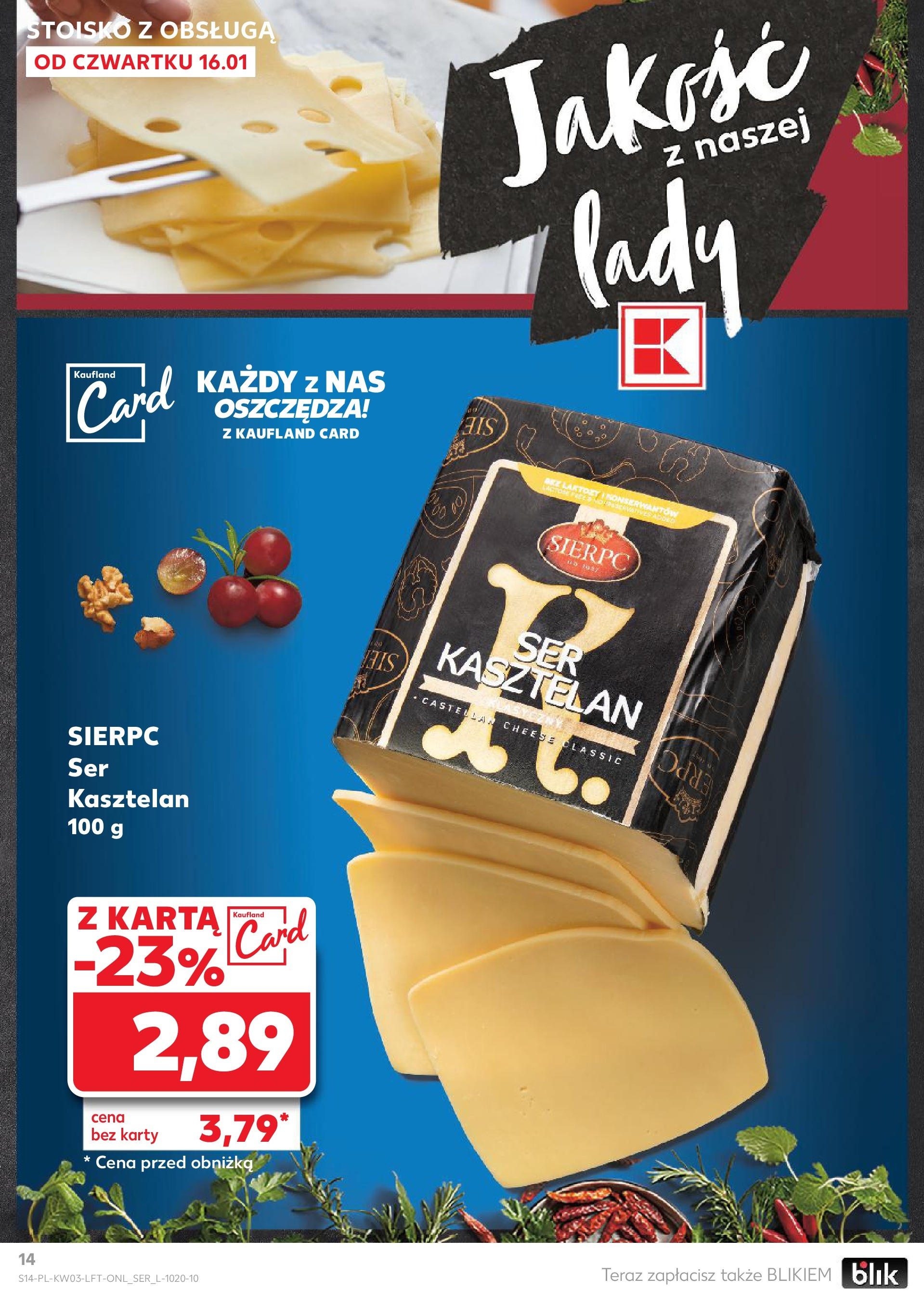 Kaufland gazetka od 16.01.2025 - od jutra PDF | Strona: 14 | Produkty: Karta