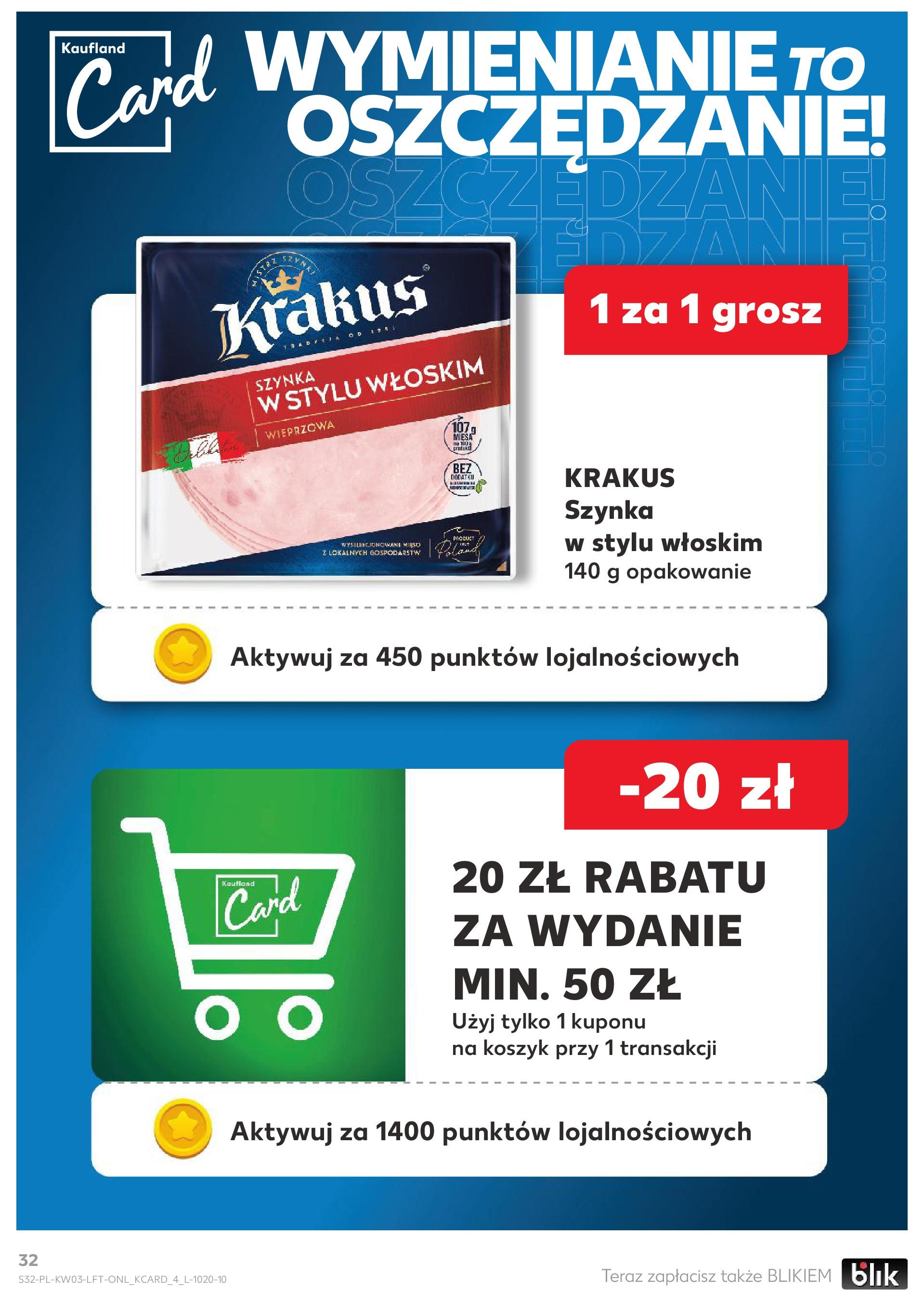 Kaufland gazetka od 16.01.2025 - od jutra PDF | Strona: 32 | Produkty: Mięso, Szynka