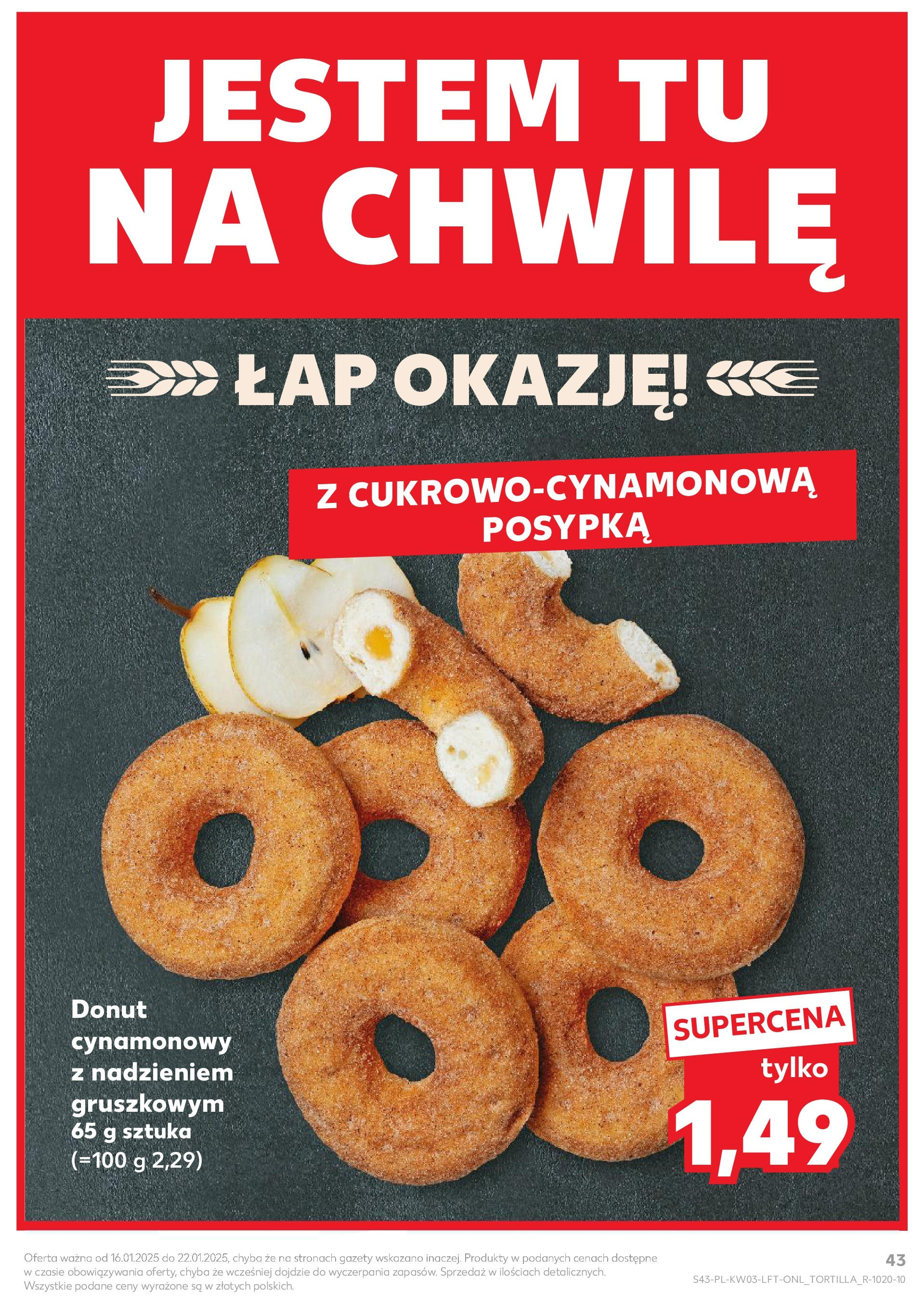 Kaufland gazetka od 16.01.2025 - od jutra PDF | Strona: 43 | Produkty: Donut