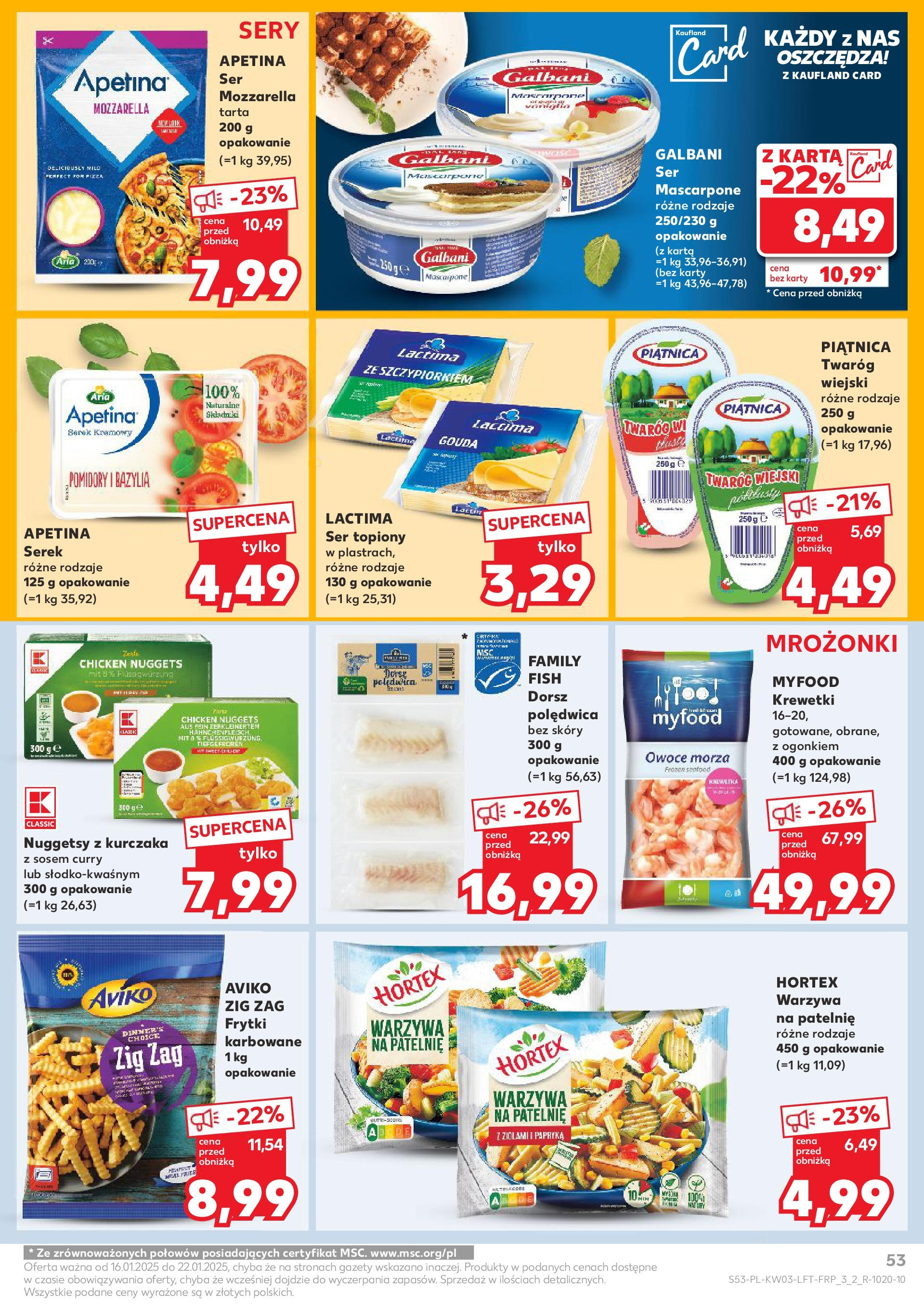 Kaufland gazetka od 16.01.2025 - od jutra PDF | Strona: 53 | Produkty: Curry, Warzywa na patelnie, Nuggets, Owoce