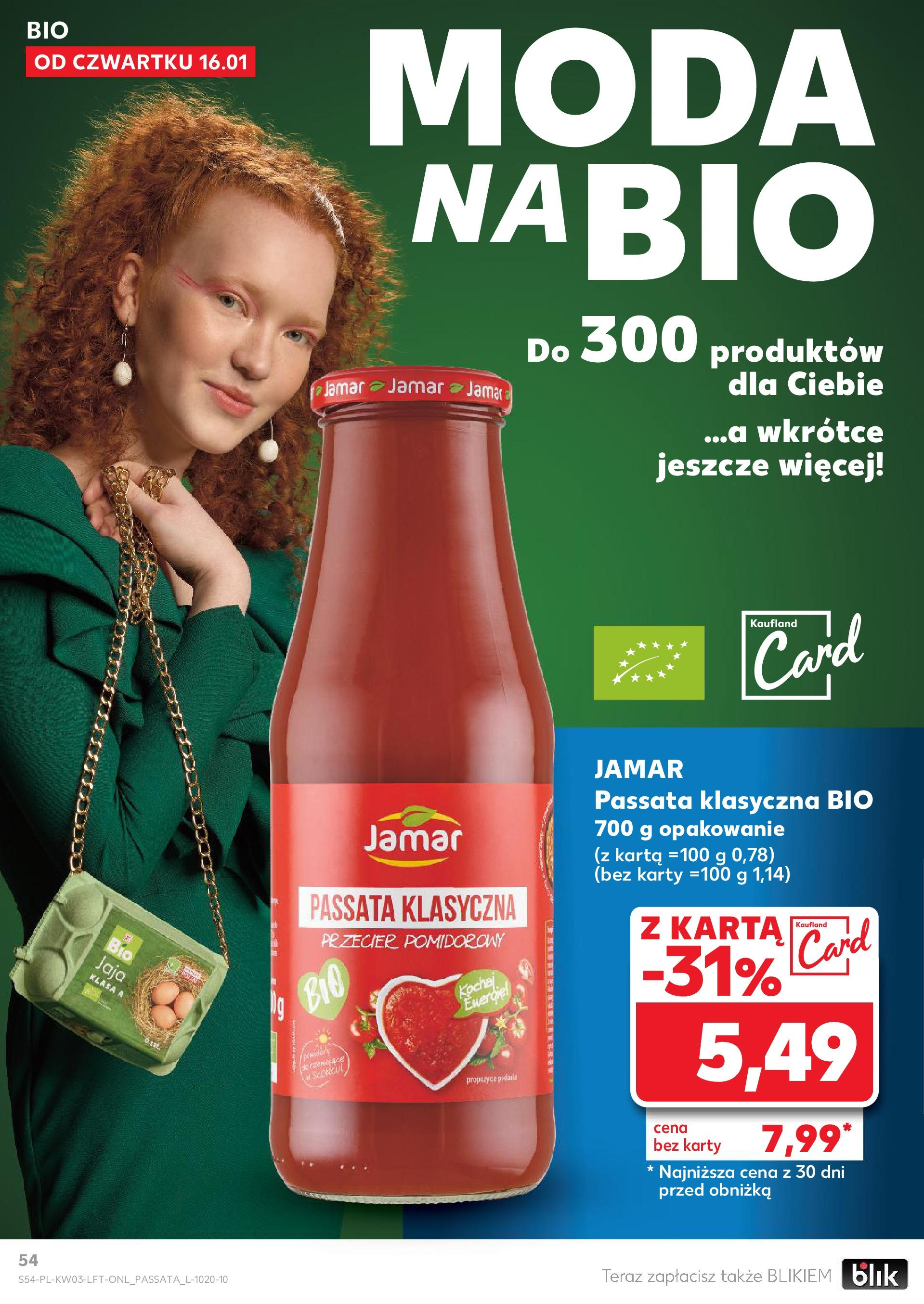 Kaufland gazetka od 16.01.2025 - od jutra PDF | Strona: 54 | Produkty: Karta, Przecier pomidorowy, Jaja