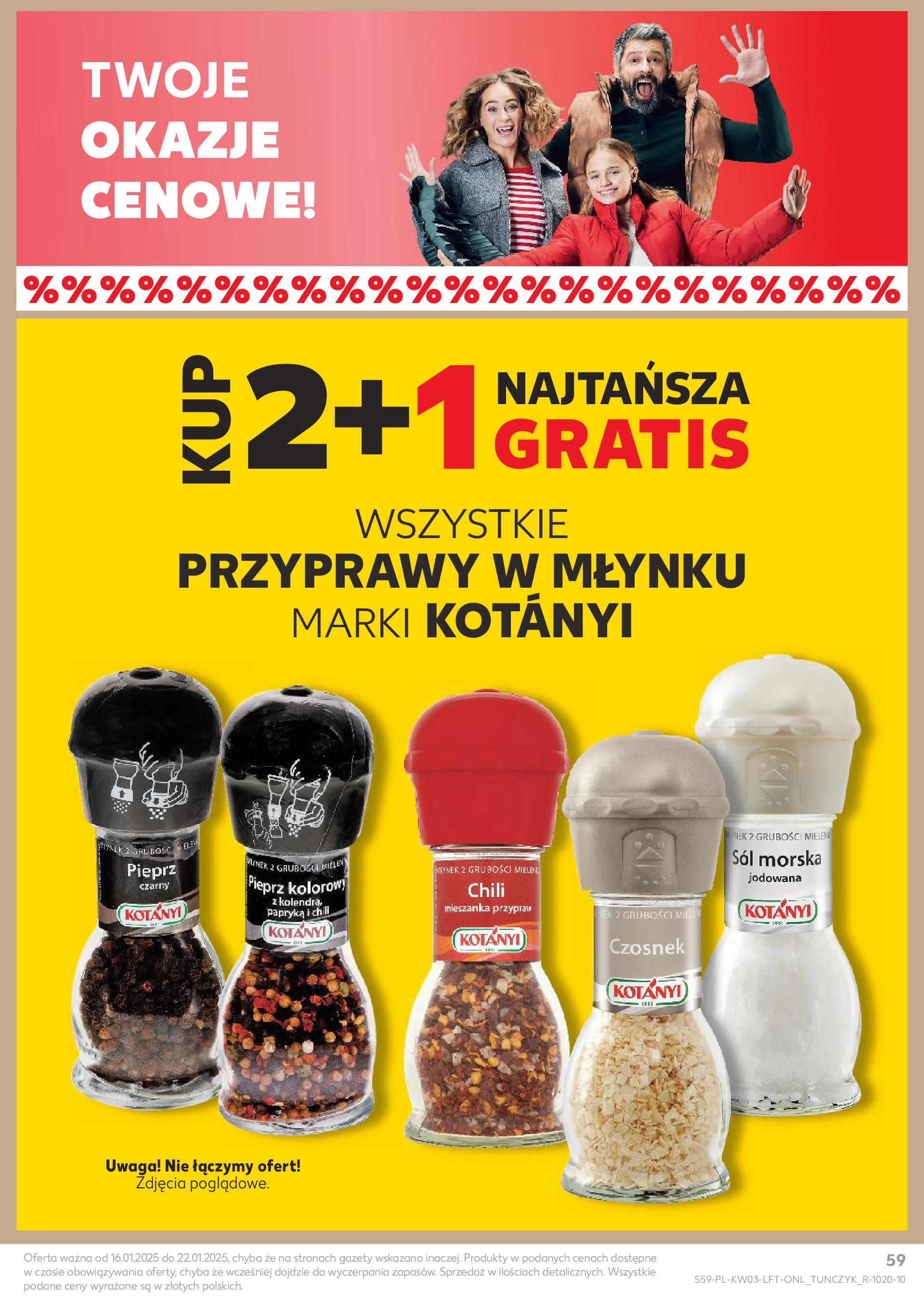 Kaufland gazetka od 16.01.2025 - od jutra PDF | Strona: 59 | Produkty: Młynek, Papryka, Przyprawy, Sól