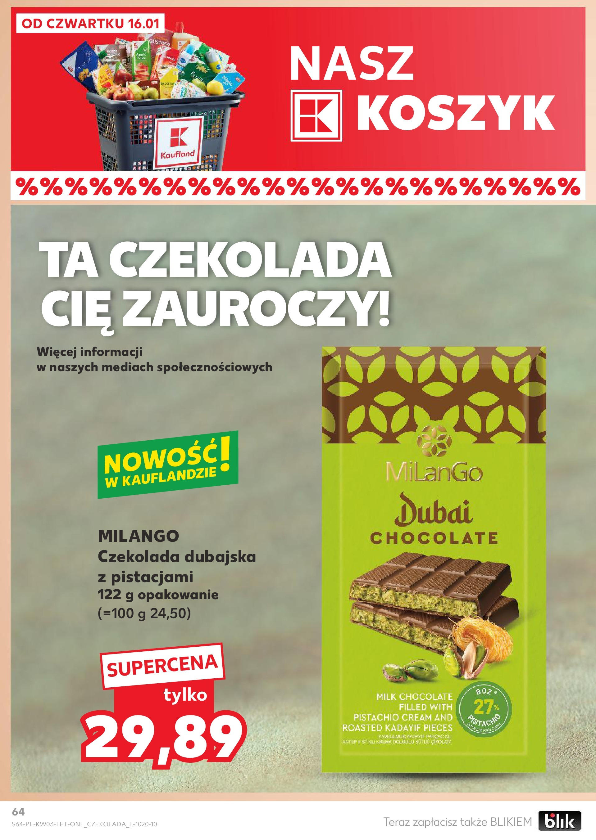 Kaufland gazetka od 16.01.2025 - od jutra PDF | Strona: 64 | Produkty: Mleko, Czekolada