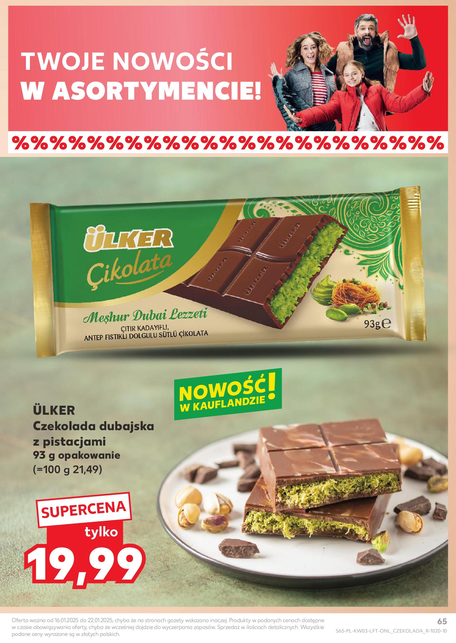 Kaufland gazetka od 16.01.2025 - od jutra PDF | Strona: 65 | Produkty: Czekolada