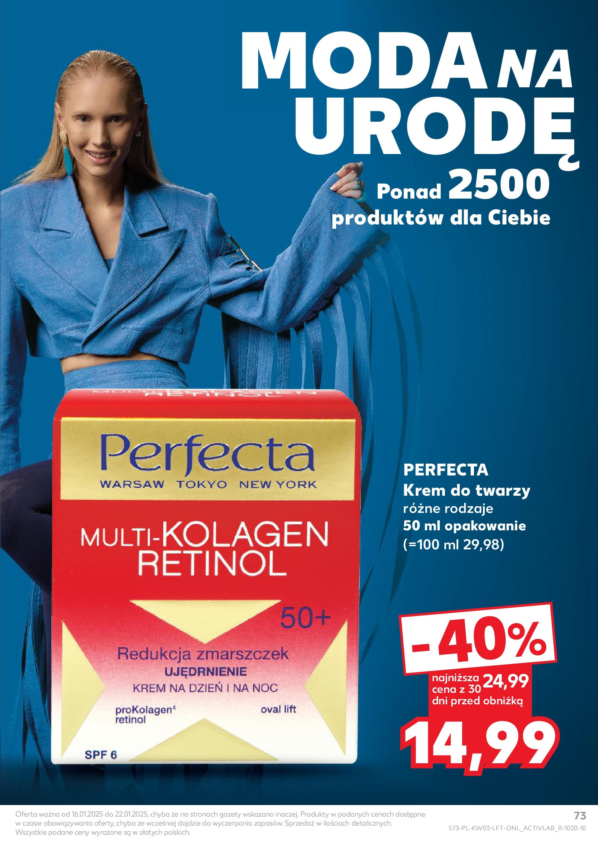 Kaufland gazetka od 16.01.2025 - od jutra PDF | Strona: 73 | Produkty: Krem, Krem do twarzy