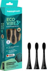 happybrush Aufsteckbürsten Eco Vibe 3+ all black