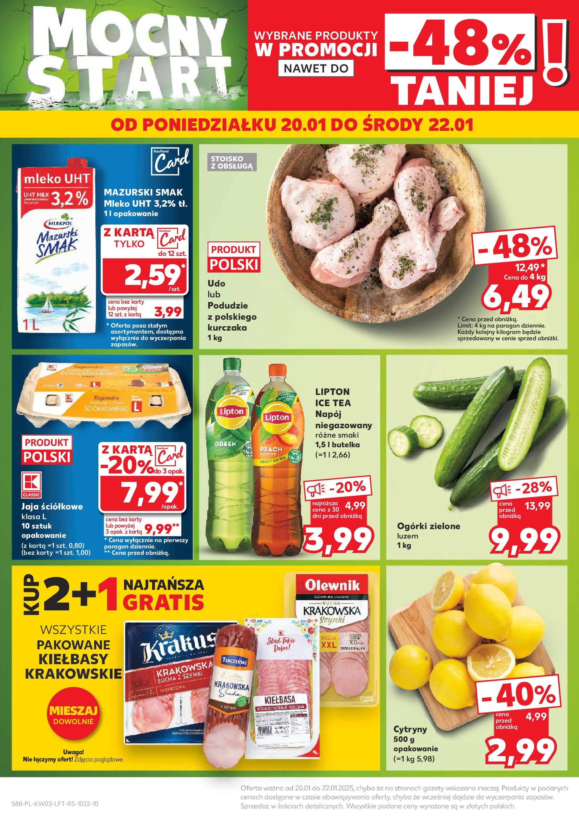 Kaufland gazetka od 16.01.2025 - od jutra PDF | Strona: 88 | Produkty: Kiełbasa, Karta, Ogórki, Jaja