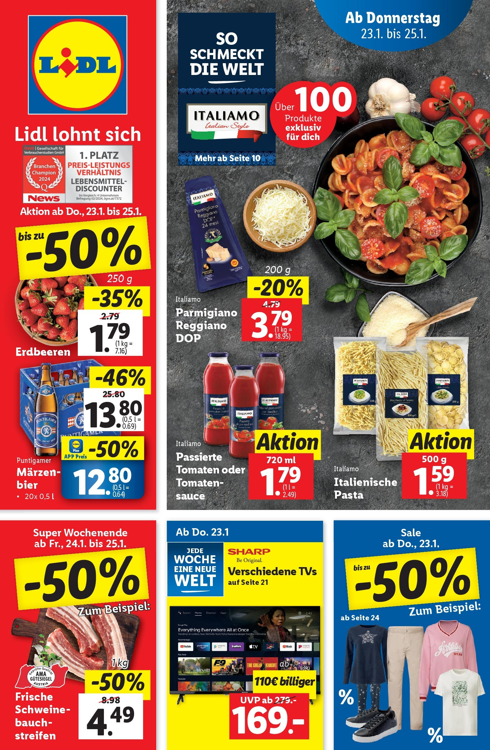  LIDL Flugblatt ab 22.01.2025 - Angebote "Graz, Klagenfurt, Obewart" - Seite 1