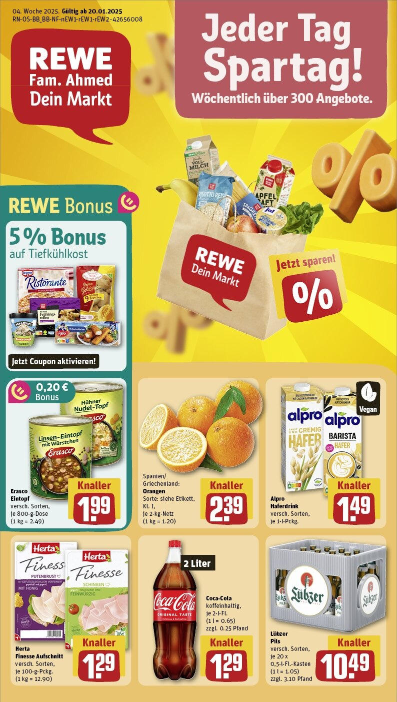 REWE Prospekt ab 20.01.2025 nächste Woche - Berlin / Schöneberg, Bautzener Str. 36