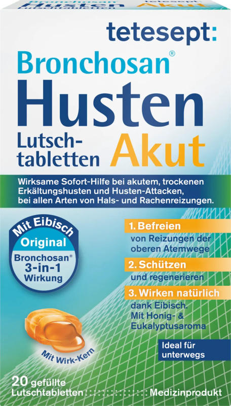 tetesept Bronchosan Husten Akut Lutschtabletten