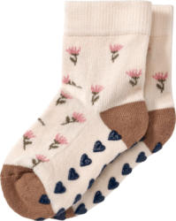 ALANA ABS Socken mit Blumen-Muster, beige, Gr. 29/31