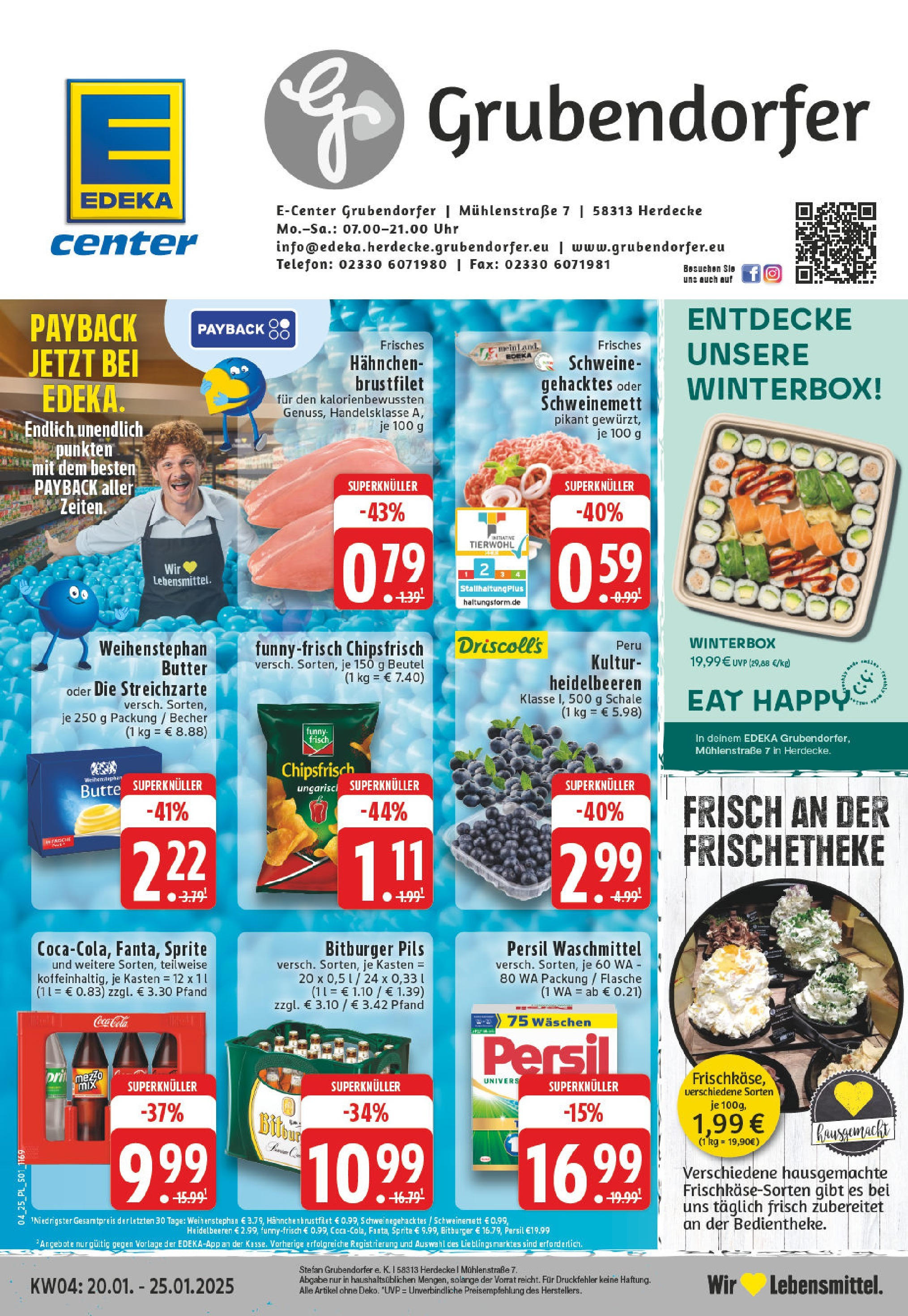 EDEKA Prospekt ab 20.01.2025 - Herdecke, Mühlenstraße 7 Online