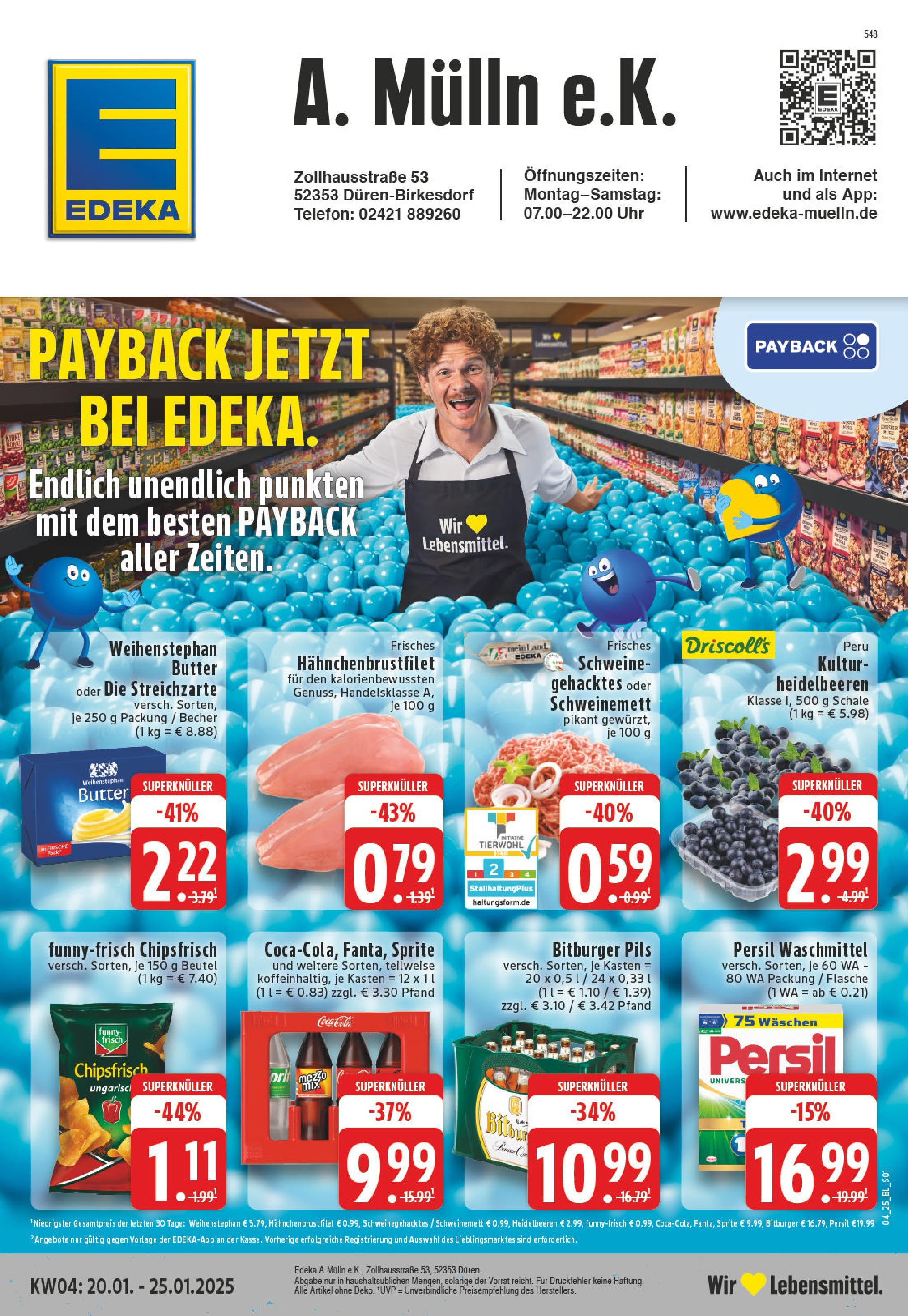 EDEKA Prospekt ab 20.01.2025 - Düren-Birkesdorf, Zollhausstraße 5 Online