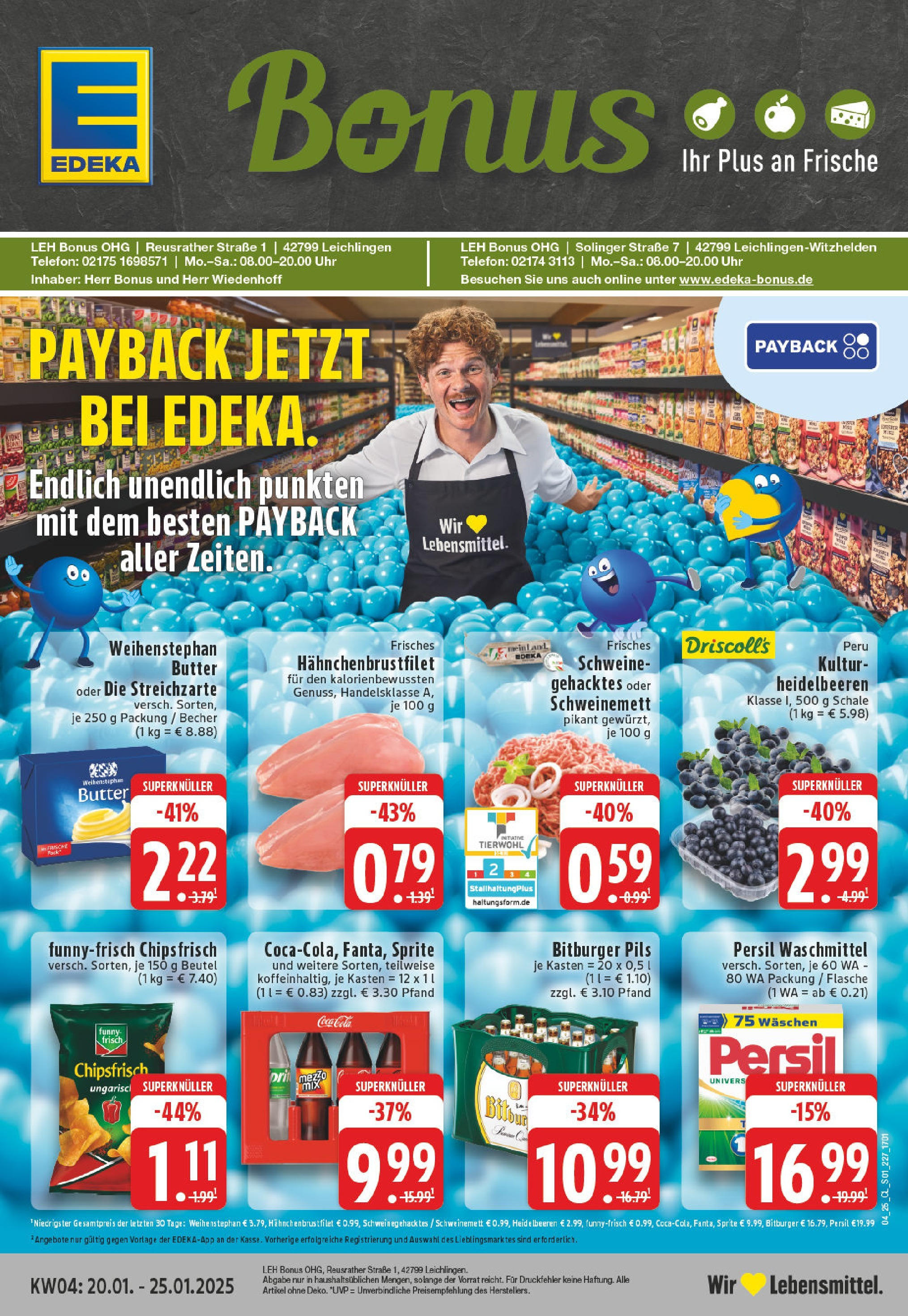 EDEKA Prospekt ab 20.01.2025 - Leichlingen, Reusrather Straße 1 Online