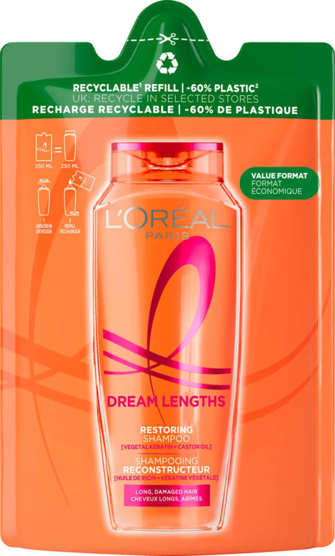 L'ORÉAL PARiS ELVITAL Shampoo Dream Lengths Nachfüllpack