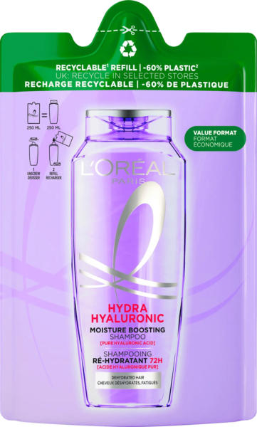 L'ORÉAL PARiS ELVITAL Shampoo Hydra Hyaluronic Nachfüllpack