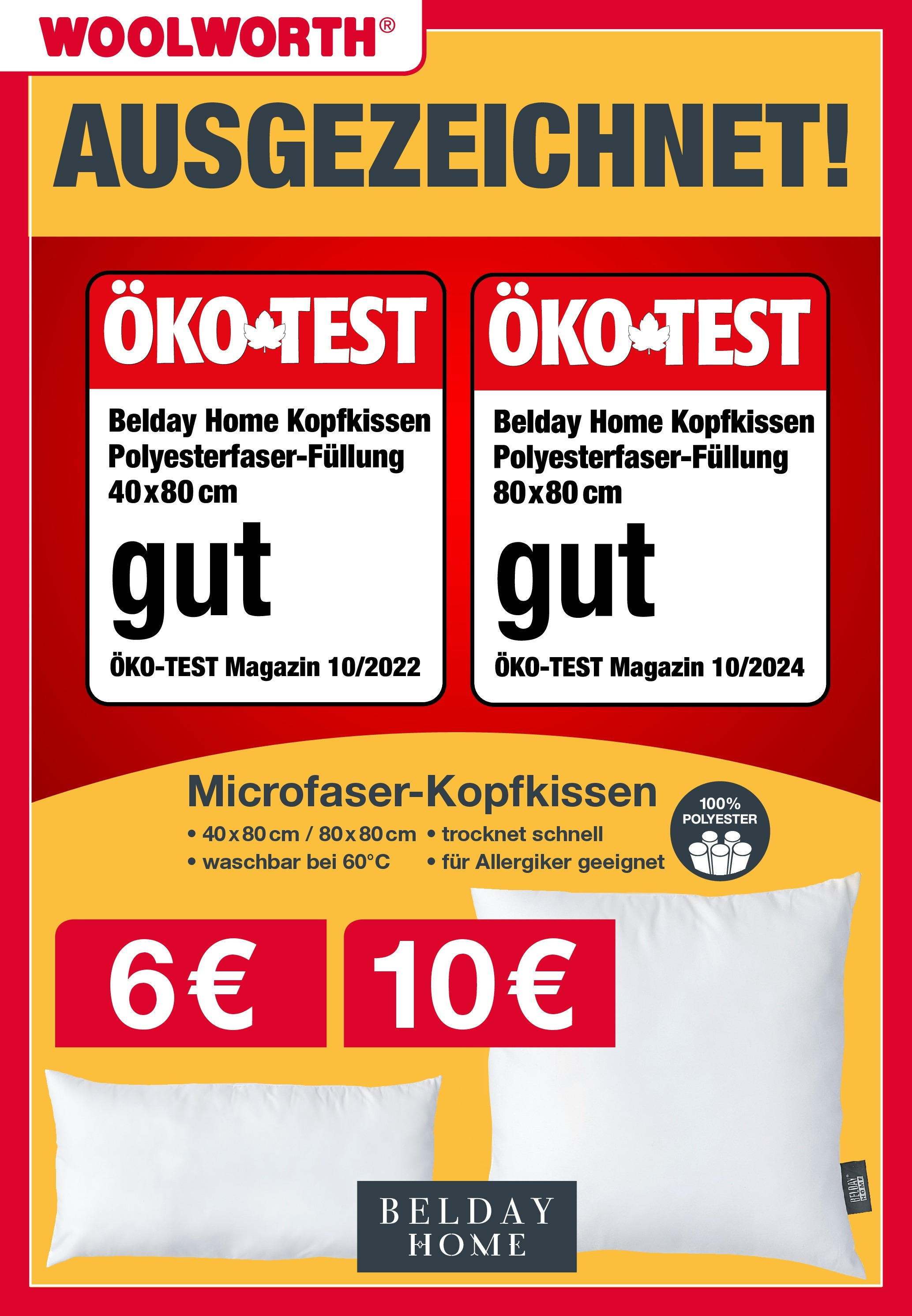 Woolworth Prospekt 	 (ab 30.01.2025) zum Blättern | Seite: 42 | Produkte: Kopfkissen