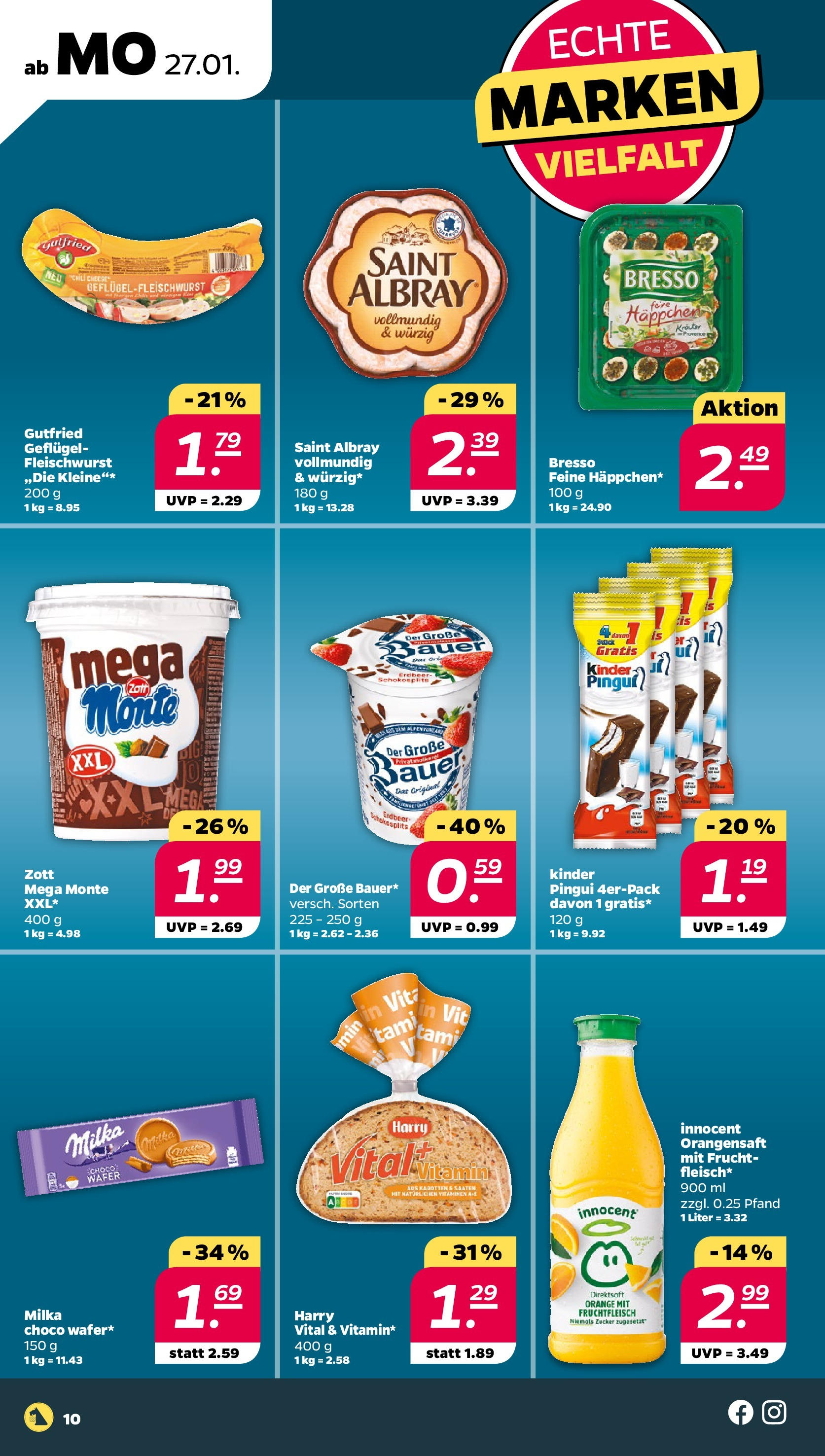 Netto - Netto APS : Wochenangebote ab 26.01.2025 → Angebote nächste Woche | Seite: 10 | Produkte: Milka, Orangensaft, Bresso, Chili