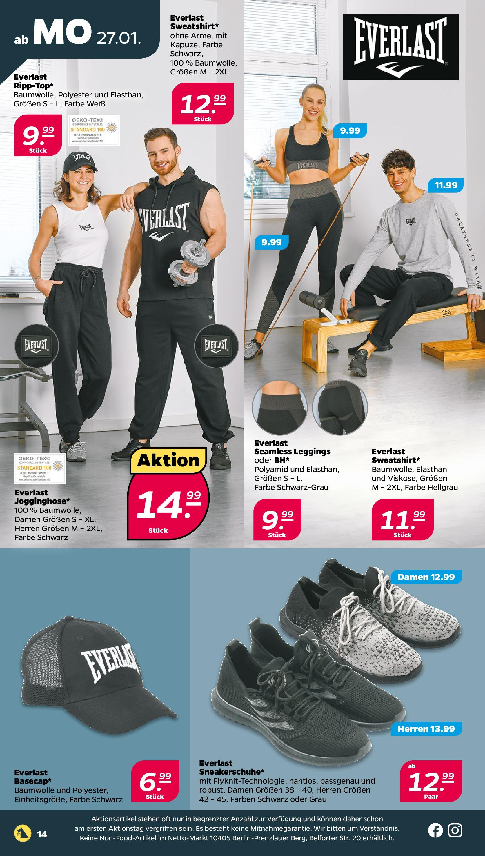 Netto - Netto APS : Wochenangebote ab 26.01.2025 → Angebote nächste Woche | Seite: 14 | Produkte: Leggings